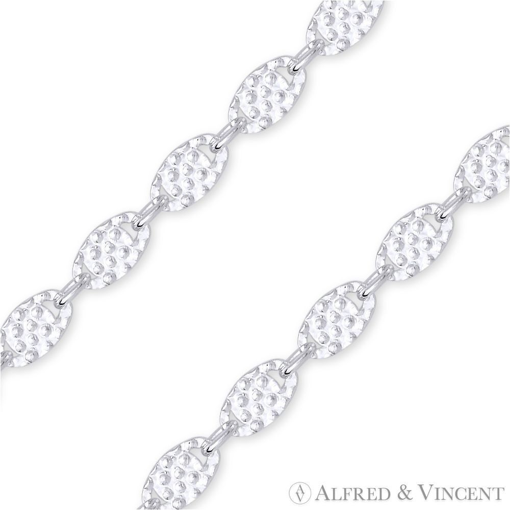 Other 3mm Cactus Link Textured Flat Link Chain Necklace Size ONE SIZE - 2 Thumbnail