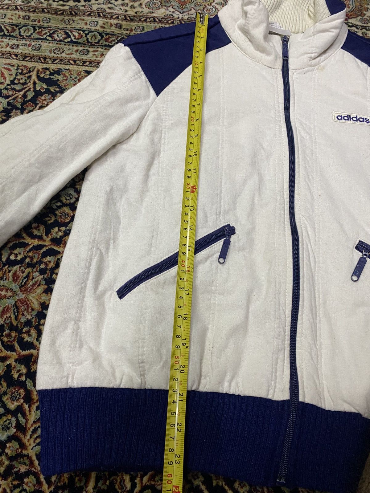 Adidas × Vintage Vintage Adidas Jacket Zipper Opti Made Finland Size US S / EU 44-46 / 1 - 13 Thumbnail
