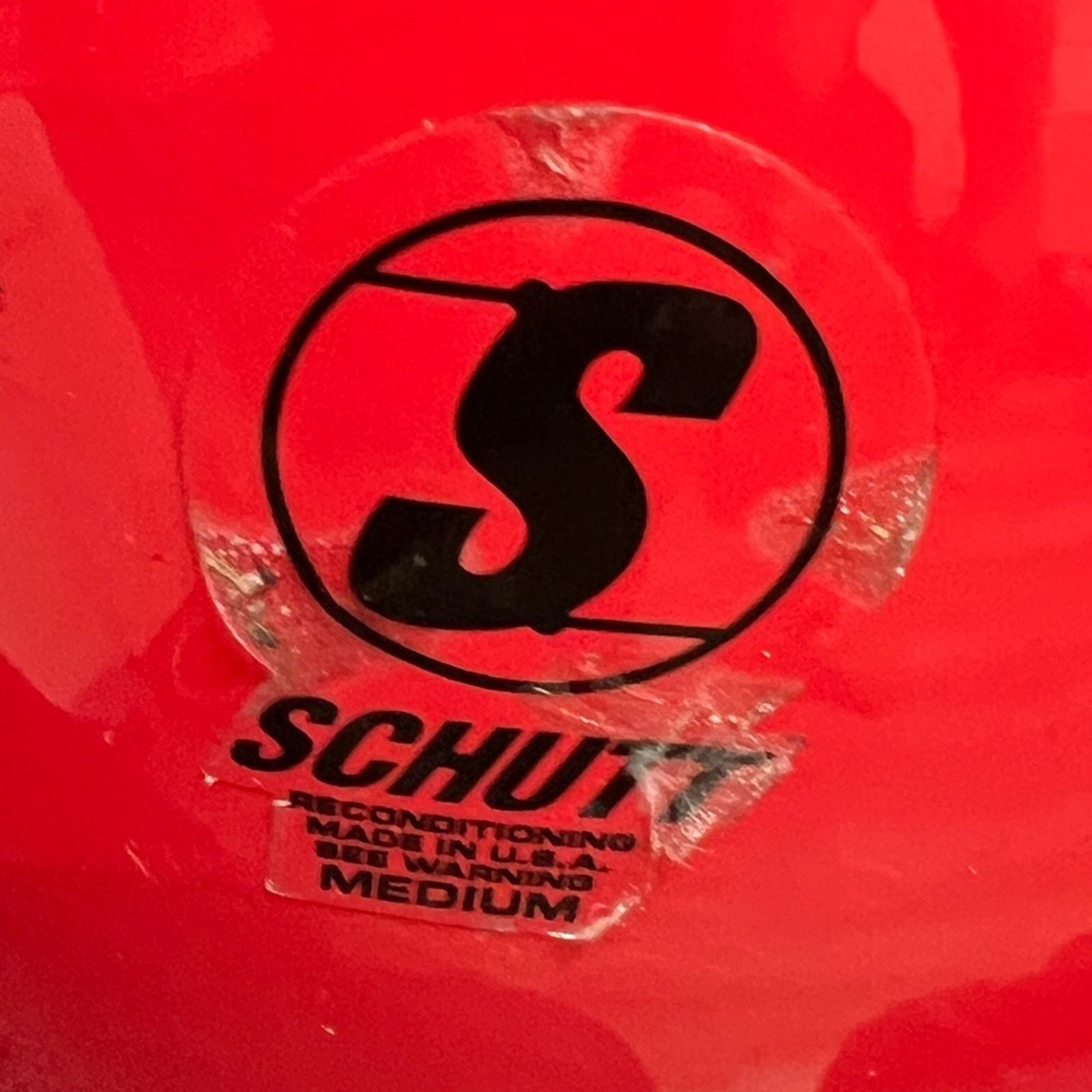Schott Schutt DNA Pro Plus Football Helmet Red Black Face Guard Size ONE SIZE - 6 Thumbnail