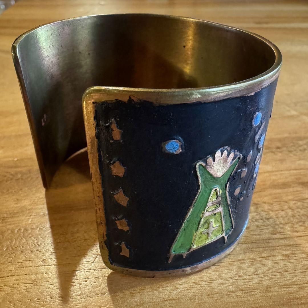 Kapital Hand Painted Sleeping Bag Bangle Size ONE SIZE - 3 Thumbnail
