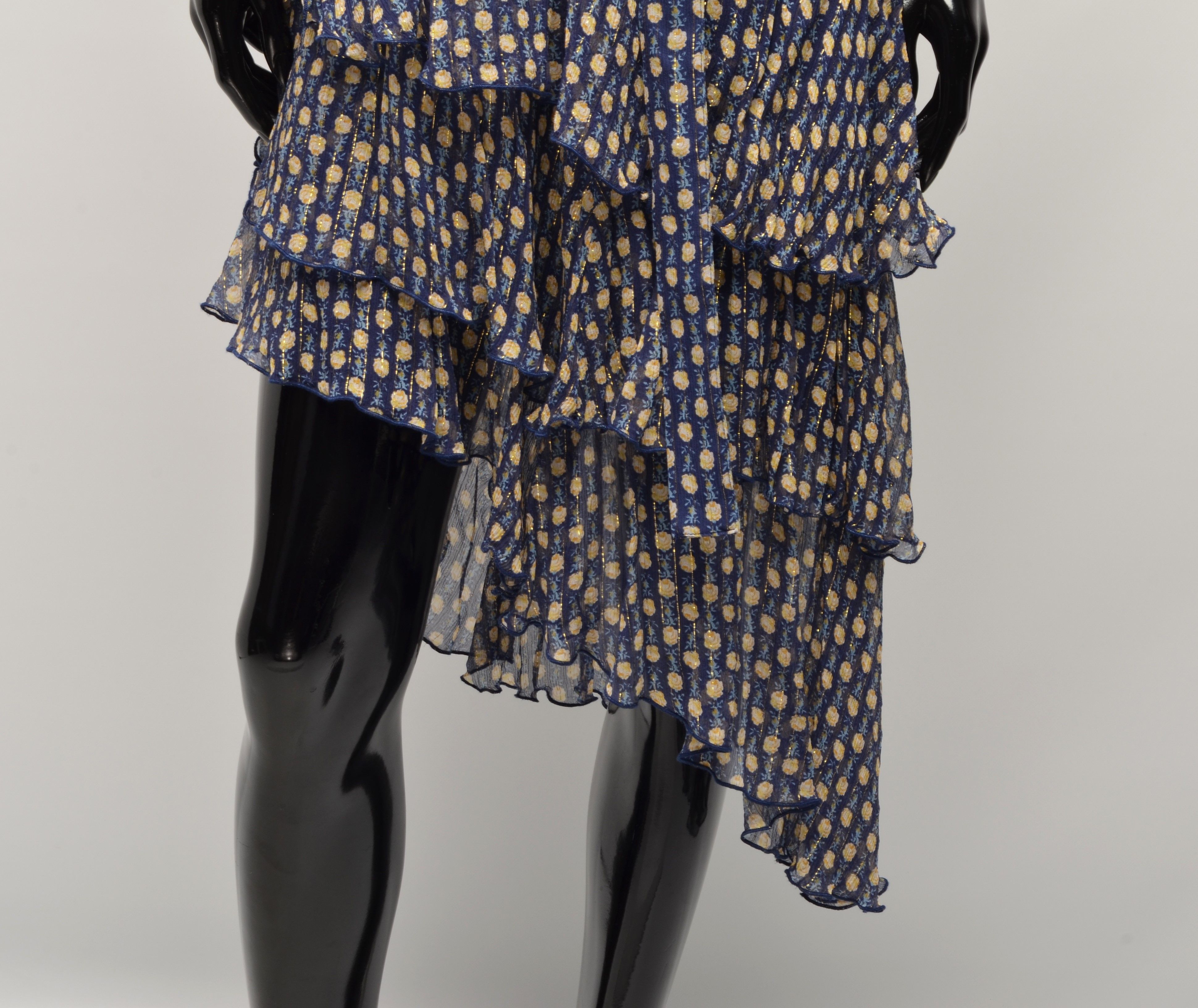 The Kooples The Kooples Asymmetrical Silk Skirt Size 28" / US 6 / IT 42 - 3 Thumbnail