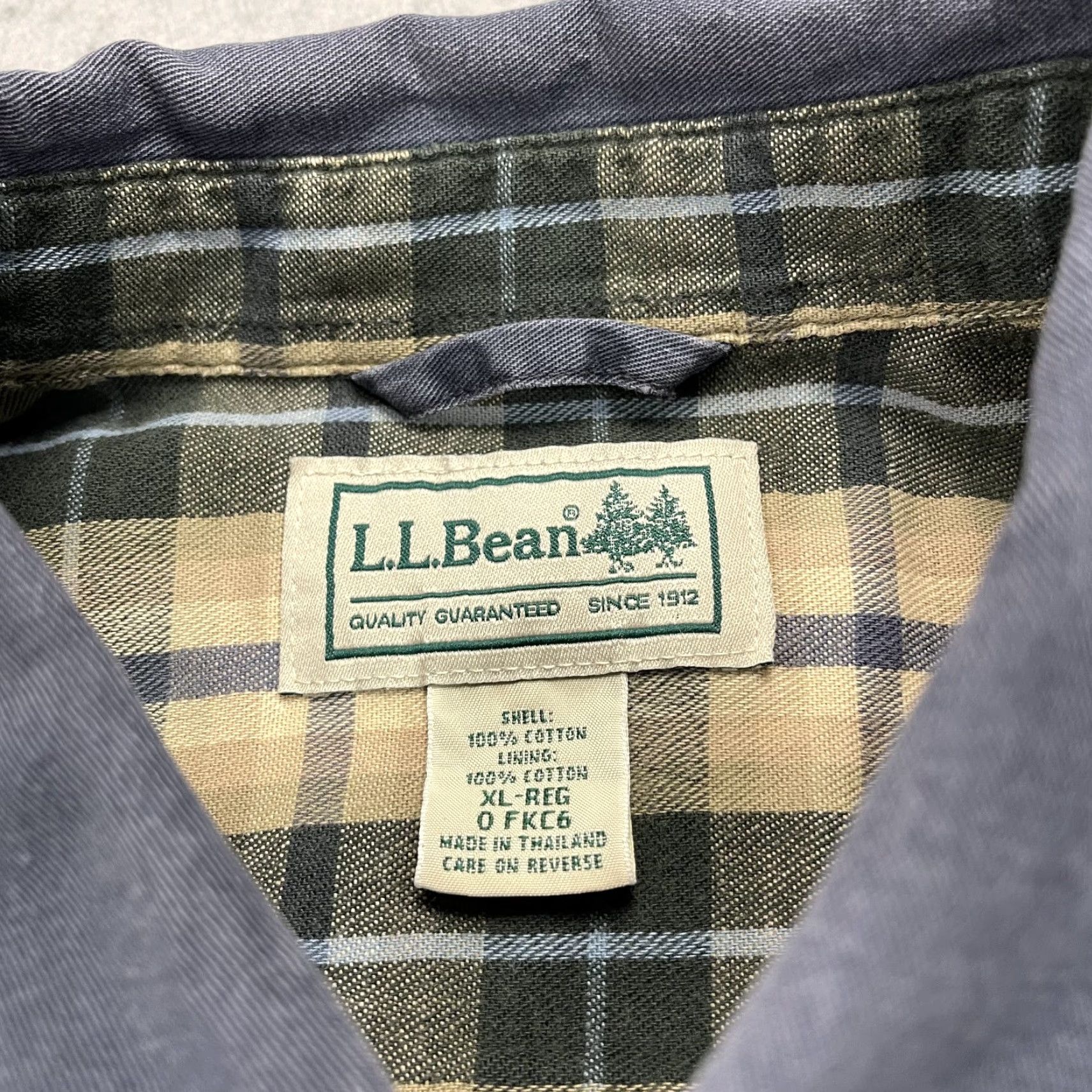 Vintage L.L. Bean Shirt Mens XL Blue Hurricane Cotton Flannel Lined Heavy Workwear Shirt Size US XL / EU 56 / 4 - 4 Thumbnail