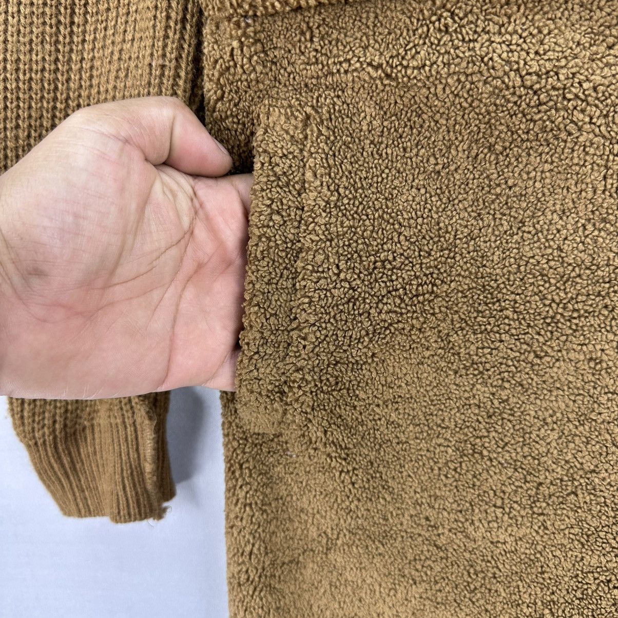 Japanese Brand × Vintage Vintage 90's Deep Pile Cardigan Women Jacket by Mal La Size XS / US 0-2 / IT 36-38 - 8 Thumbnail