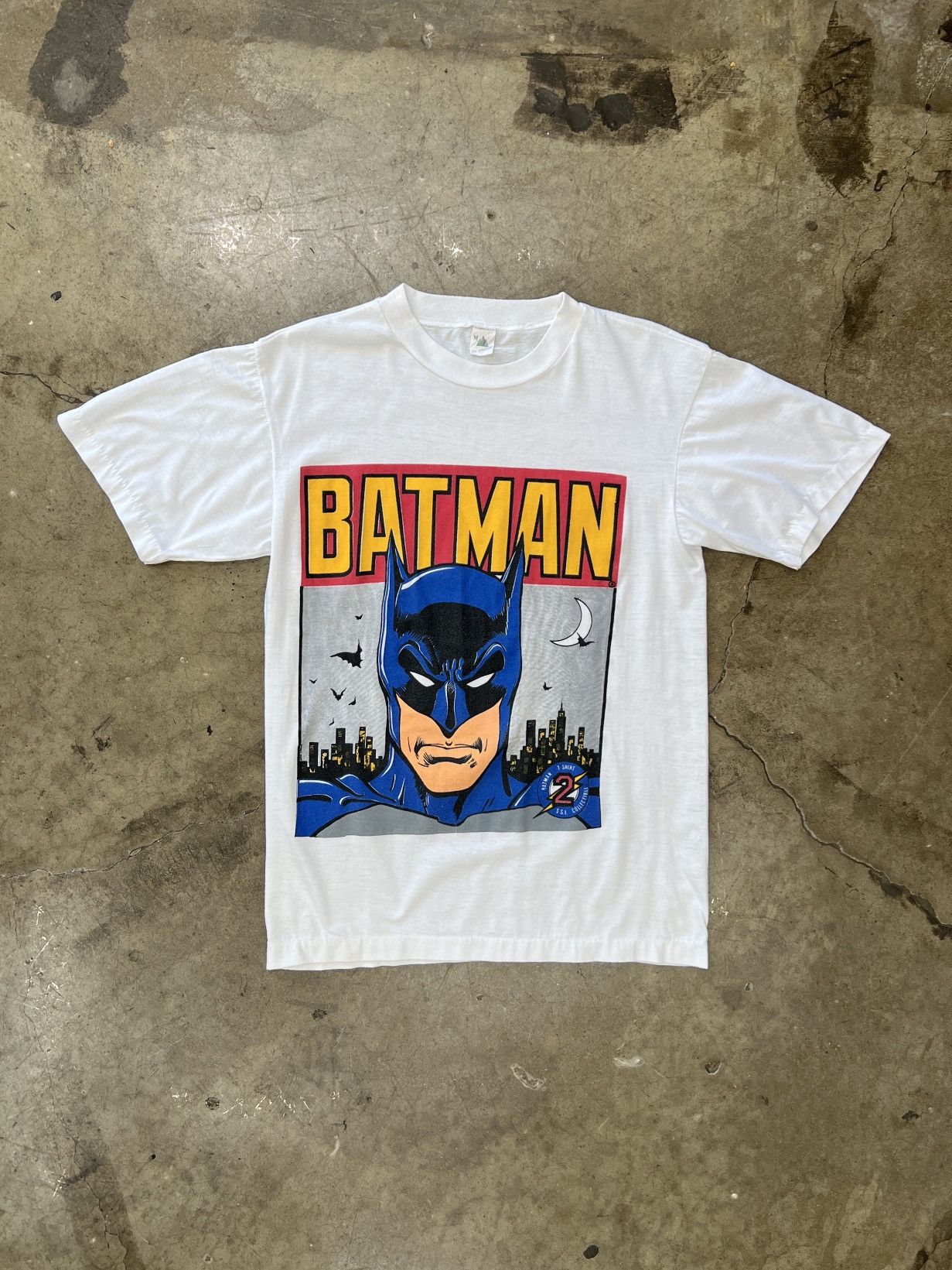 DC Comics Vintage 1988 80s Batman DC Comics SSI Collectible Tee Medium Size US M / EU 48-50 / 2 - 2 Thumbnail