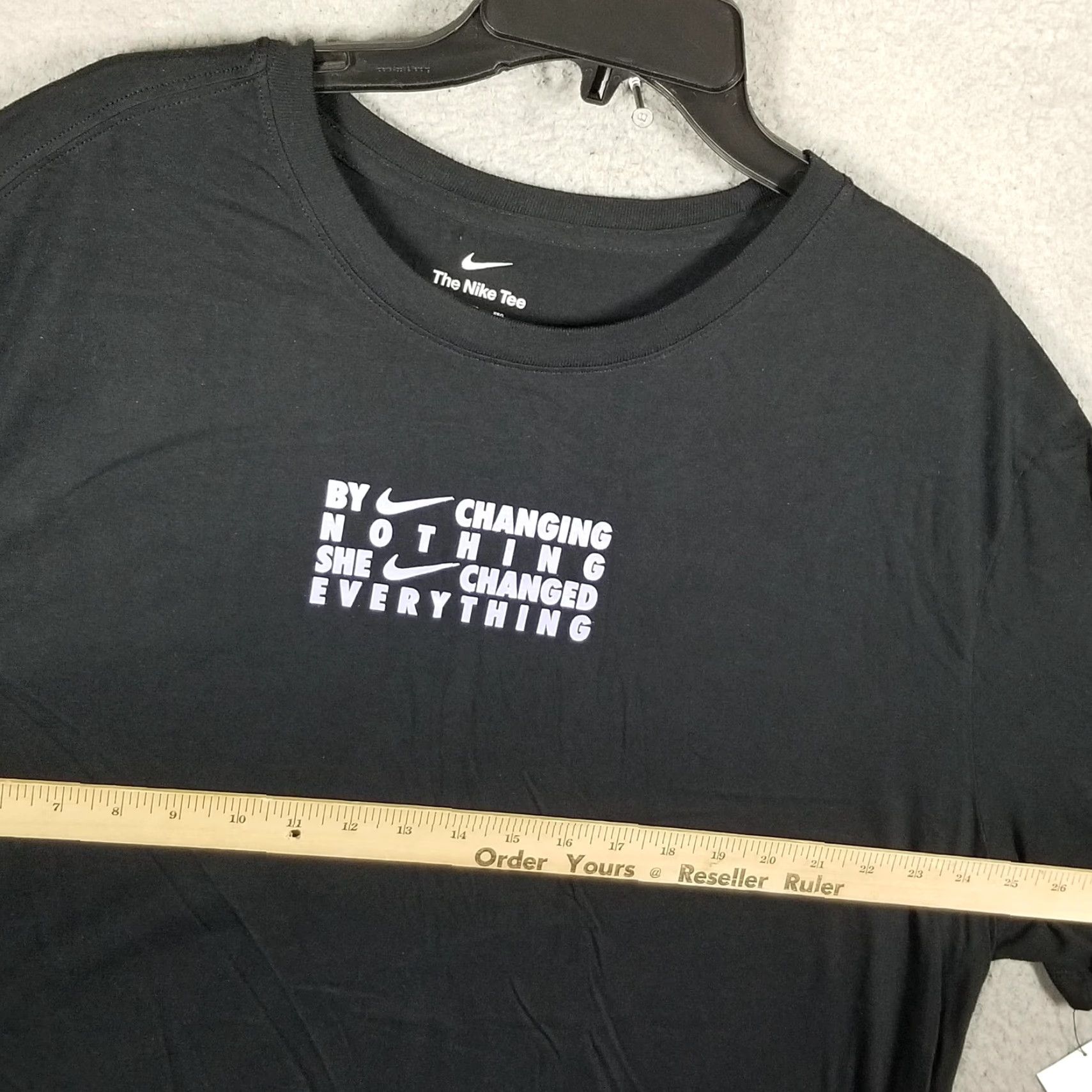 Nike NIKE Shirt Mens 2XL Black Graphic Tennis By Changing Nothing Tee Size US XXL / EU 58 / 5 - 7 Thumbnail