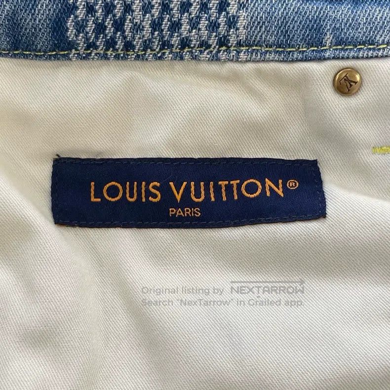Louis Vuitton Louis Vuitton Pre-Fall 25 Cotton Blend Jacquard Denim Shor Size US 29 - 6 Thumbnail
