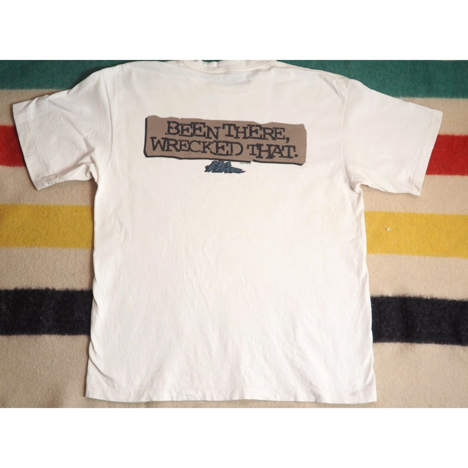 No Fear VTG 90s No Fear Tee Shirt Mens XL Beige Grunge Graphic Tee T-Shirt USA Short Sleeve Vintage 1990s Casual Size US XL / EU 56 / 4 - 2 Thumbnail