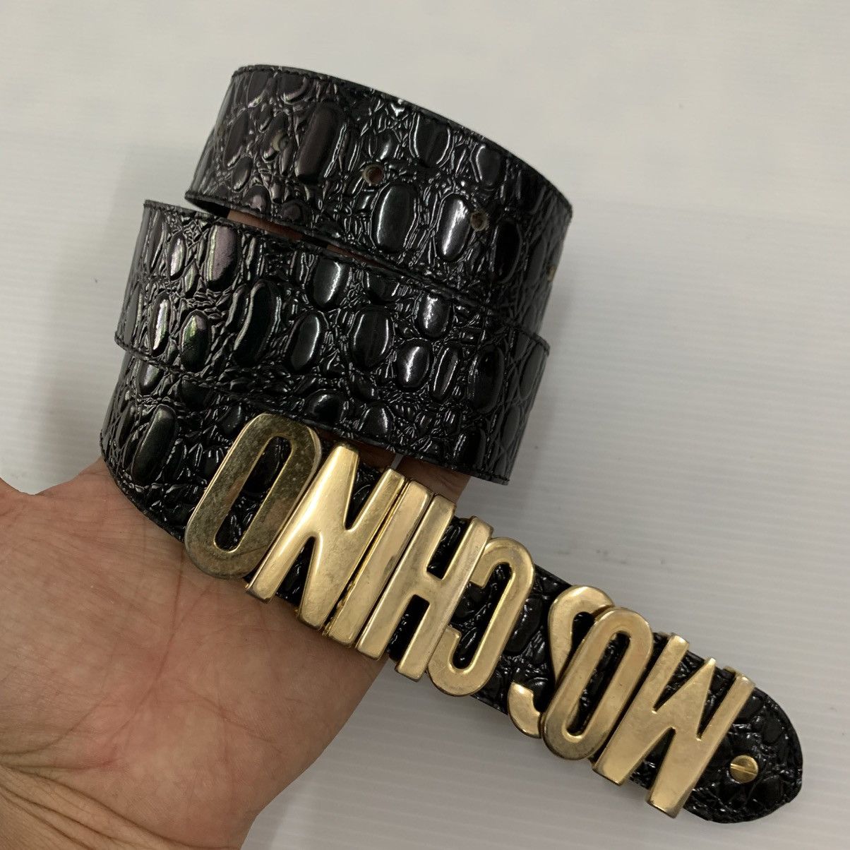 Moschino MOSCHINO Leather Belts Size 36 - 3 Thumbnail