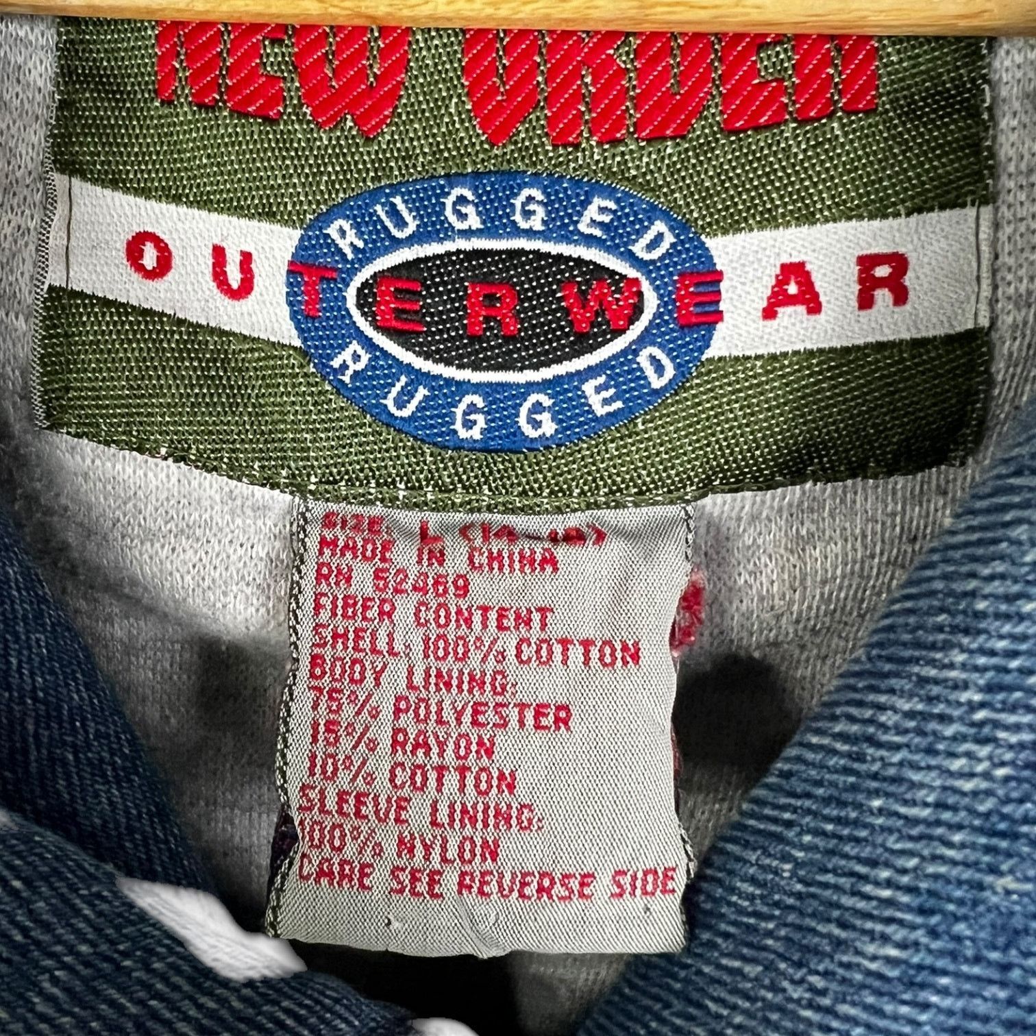 New Order Vintage 80s New Order Outerwear Hooded Youth Denim Jacket L Size US L / EU 52-54 / 3 - 2 Thumbnail