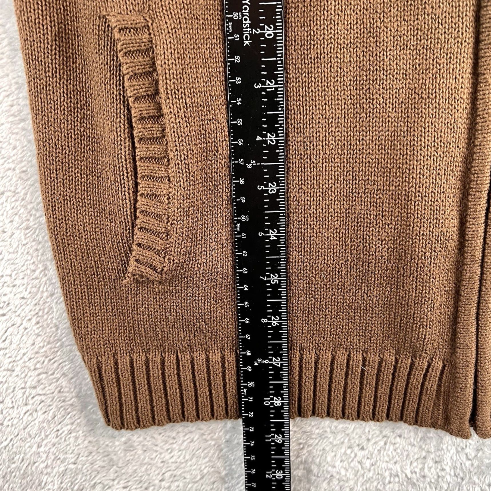 Vintage Cabela's Sweater Vest Mens Medium Brown Full Zip Knitted 100% Cotton Casual Pockets Size US M / EU 48-50 / 2 - 6 Thumbnail