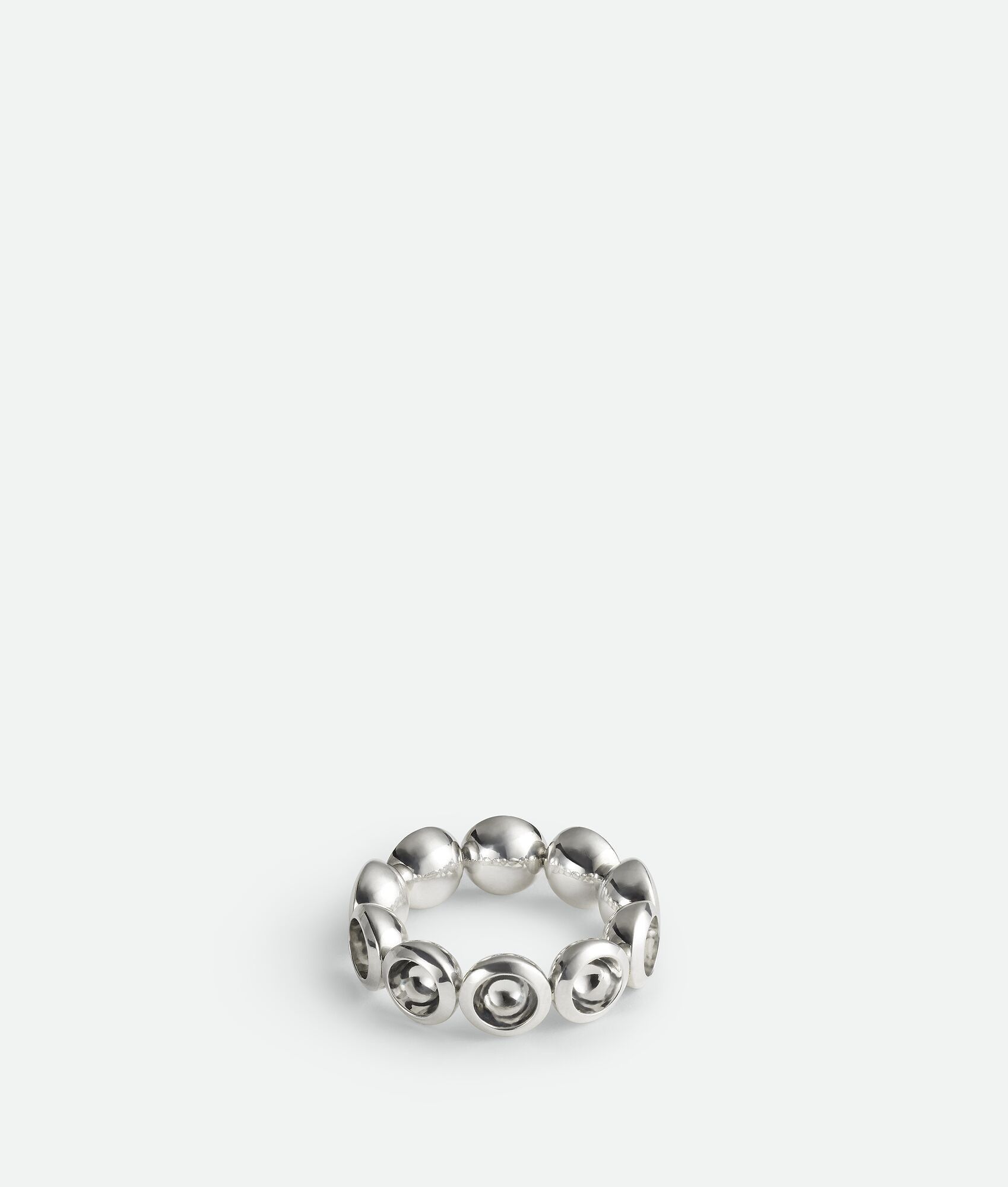 Bottega Veneta o1bcso1str0725 Size: 17 / Concave Ring in Silver Size ONE SIZE - 4 Thumbnail