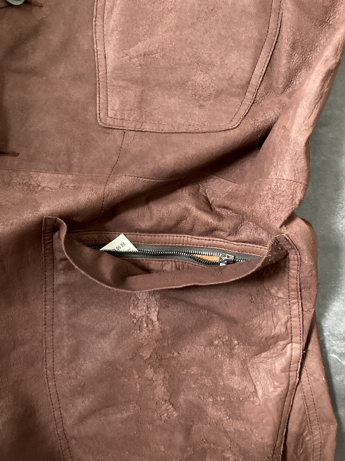 Rick Owens SS 21 "PHLEGETHON" Runway Blistered Lamb Leather Lido Jacket Size US M / EU 48-50 / 2 - 19 Thumbnail