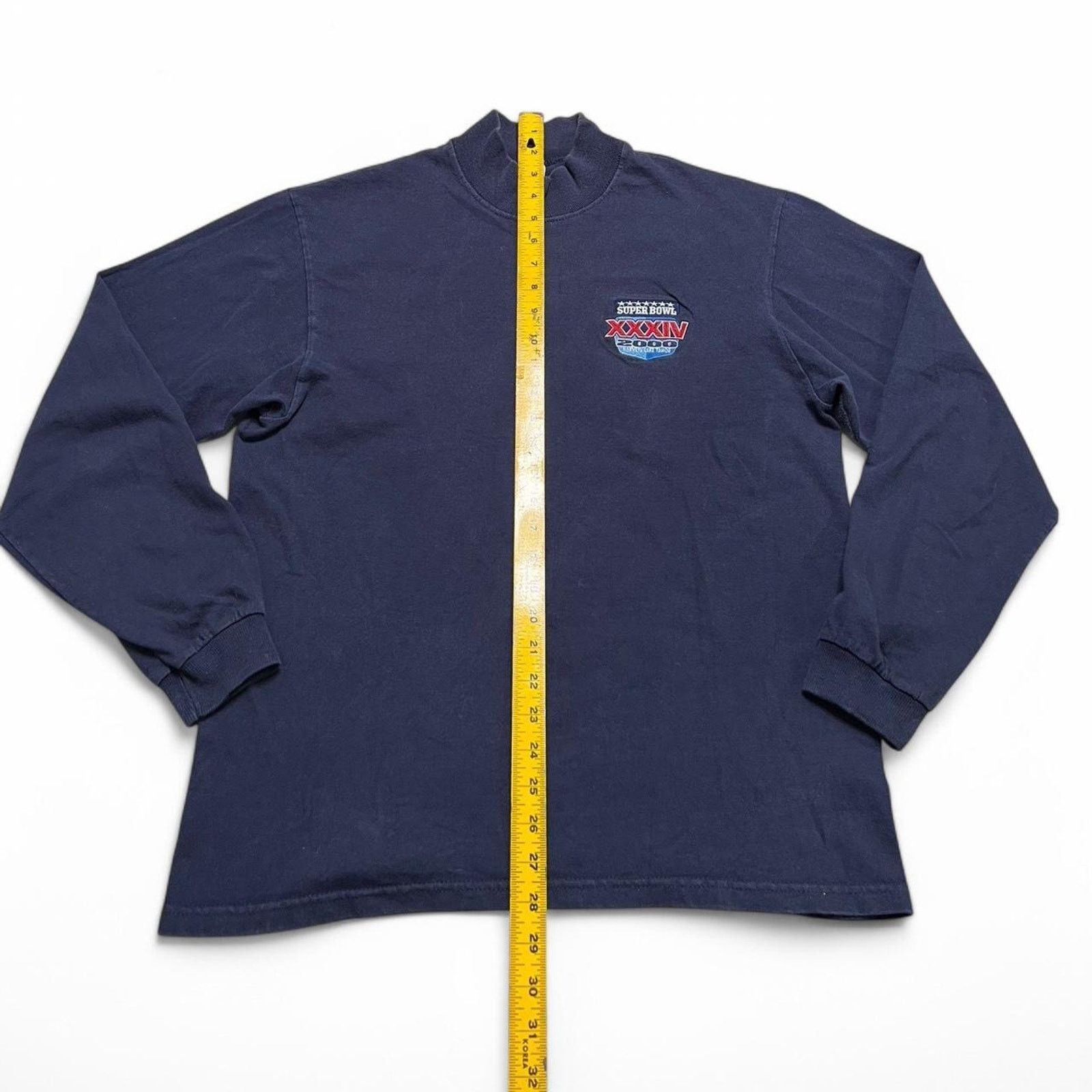 Other Vintage Super Bowl XXXIV 2000 Long Sleeve Mock Neck Shirt M Size US M / EU 48-50 / 2 - 4 Thumbnail