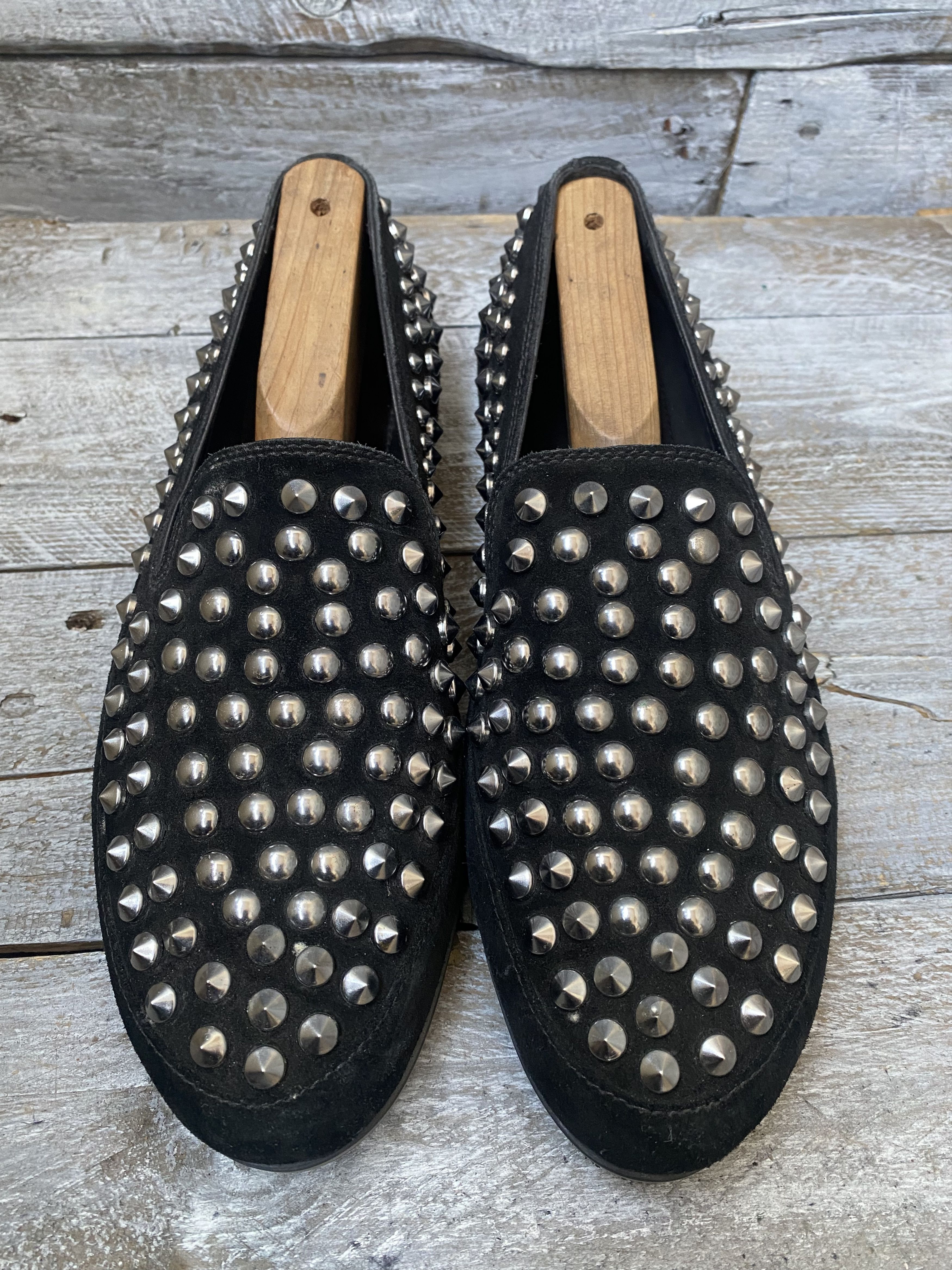 Prada Prada studded,spiked slip on leather shoes Size US 8 / EU 41 - 2 Thumbnail