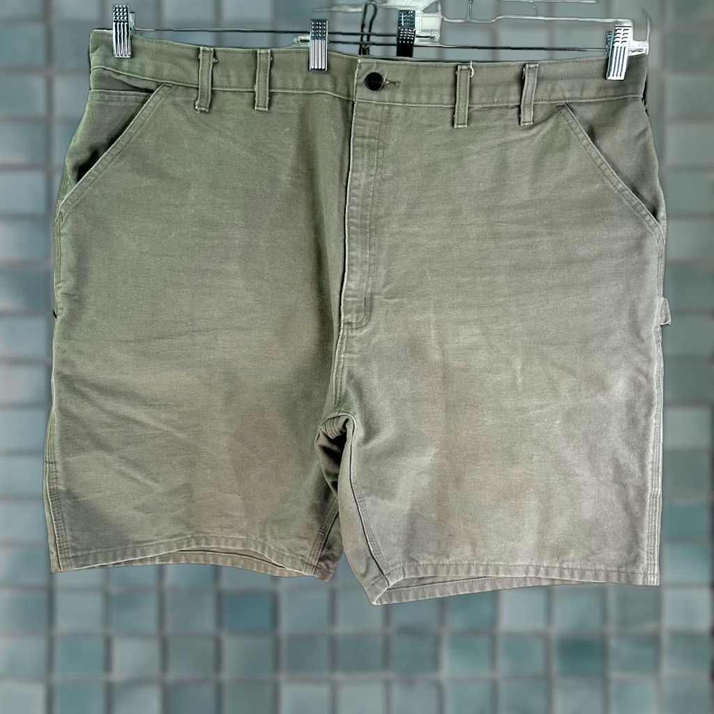 Carhartt Carhartt Carpenter Shorts Mens Size 44 Beige Canvas Relaxed Fit 5-Pocket Casual Workwear Size US 44 / EU 60 - 1 Thumbnail