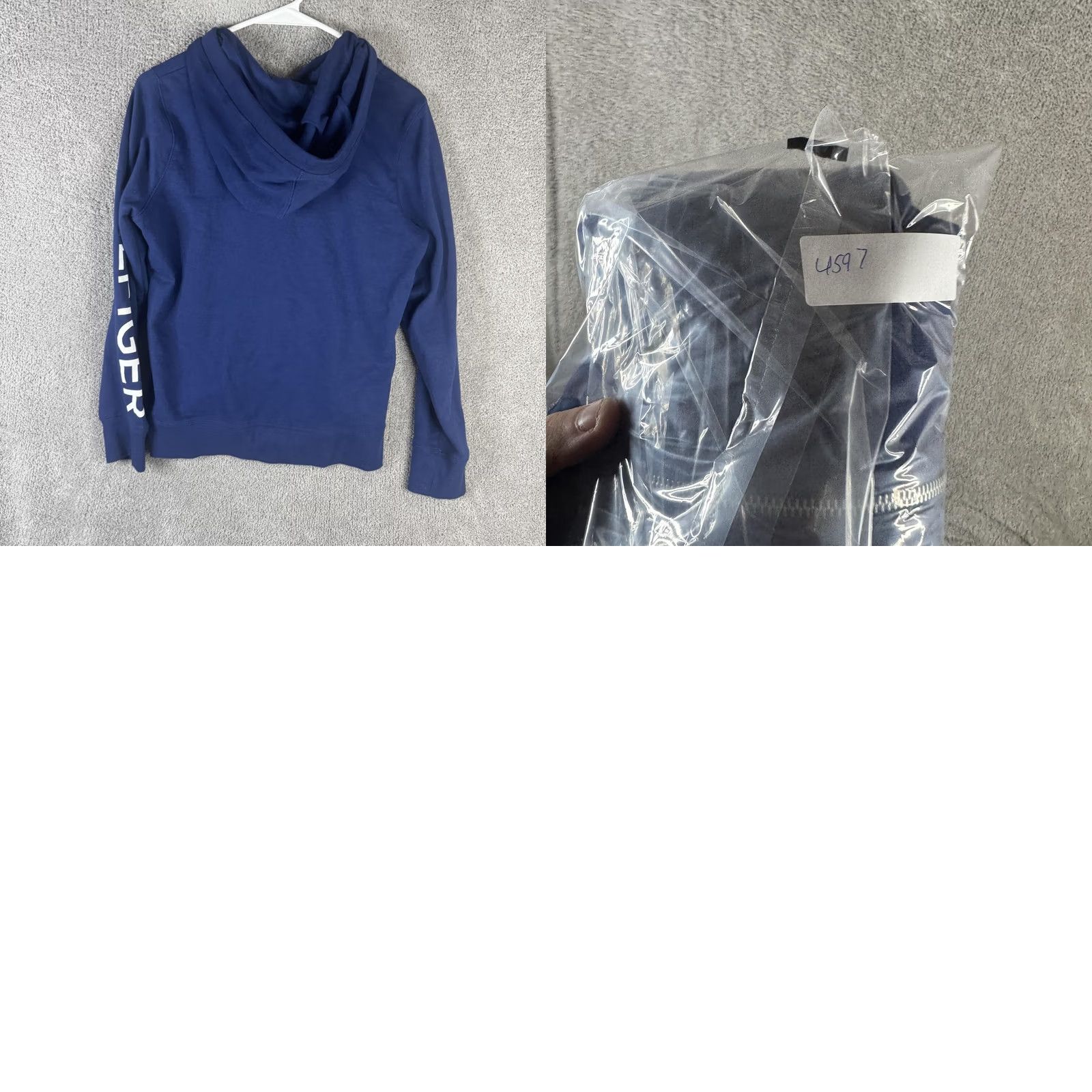 Tommy Hilfiger Tommy Hilfiger Sport Hoodie Womens Large Blue Colorblock Logo Full Zip Size L / US 10 / IT 46 - 9 Thumbnail