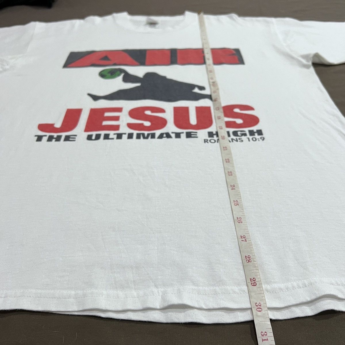 Vintage Vintage 90s Air Jesus God Bible Holy Parody Tee XL Size US XL / EU 56 / 4 - 7 Thumbnail