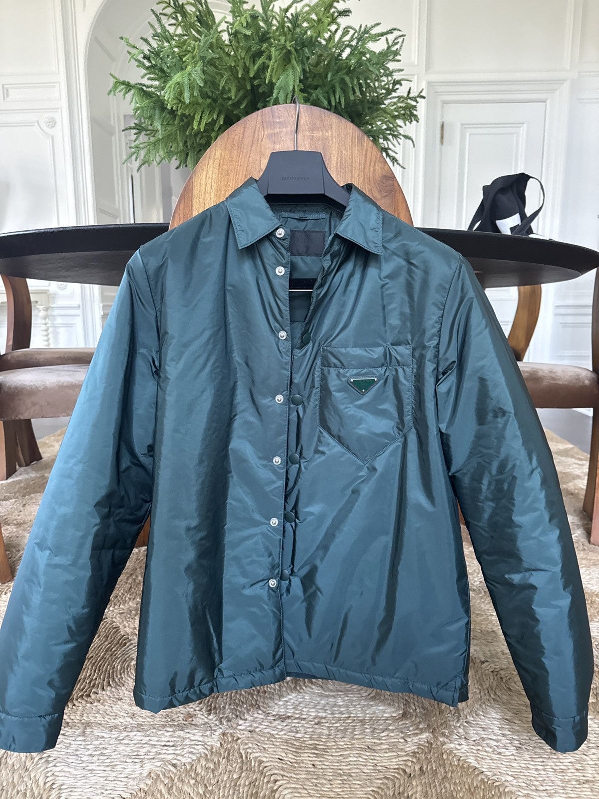Prada Green Prada Jacket - Nylon Piuma Size US M / EU 48-50 / 2 - 1 Thumbnail