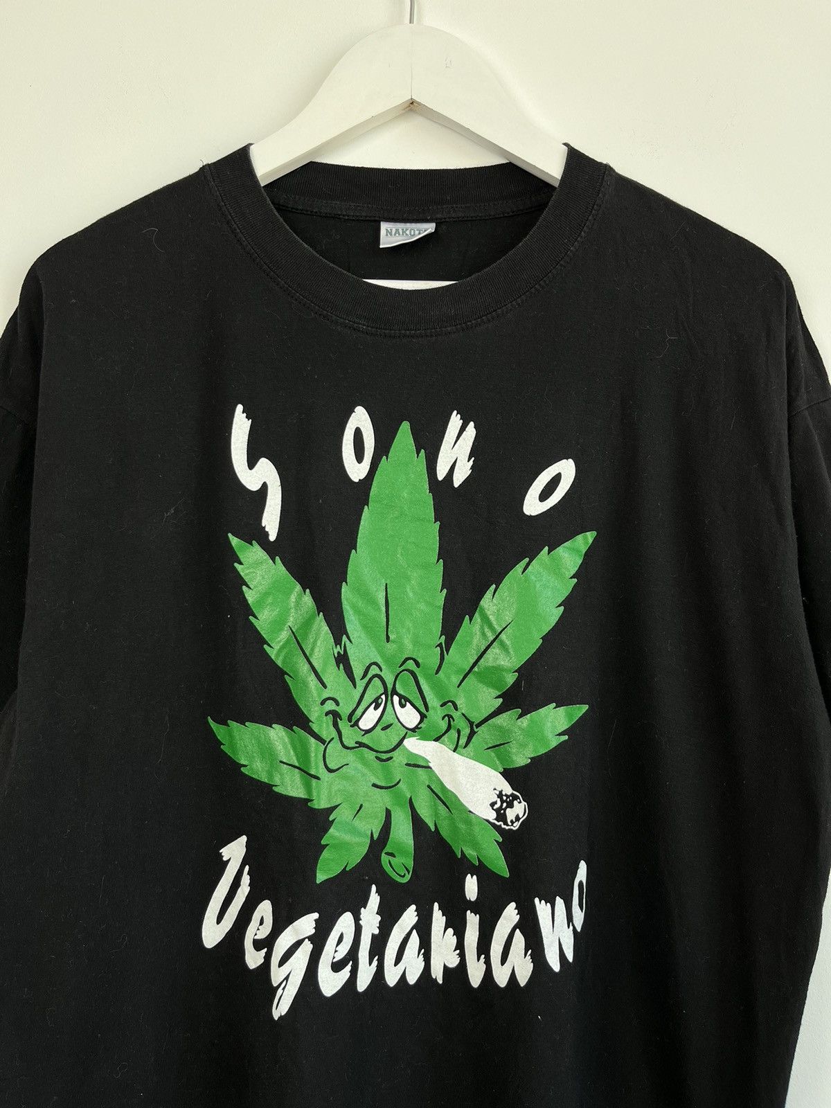 Vintage Vintage Soho Vegetariano Weed Tee Size US L / EU 52-54 / 3 - 2 Thumbnail