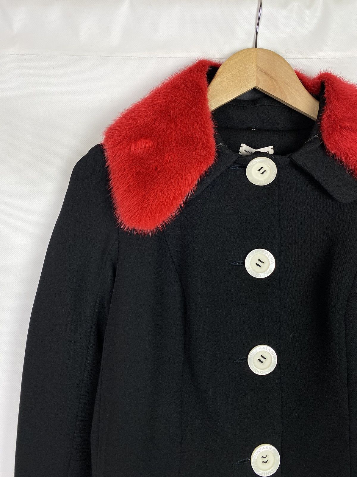Natasha Zinko BNWT! Natasha Zinko wool tailed assymetrical length coat Size XXS / US 00 / IT 34 - 5 Thumbnail
