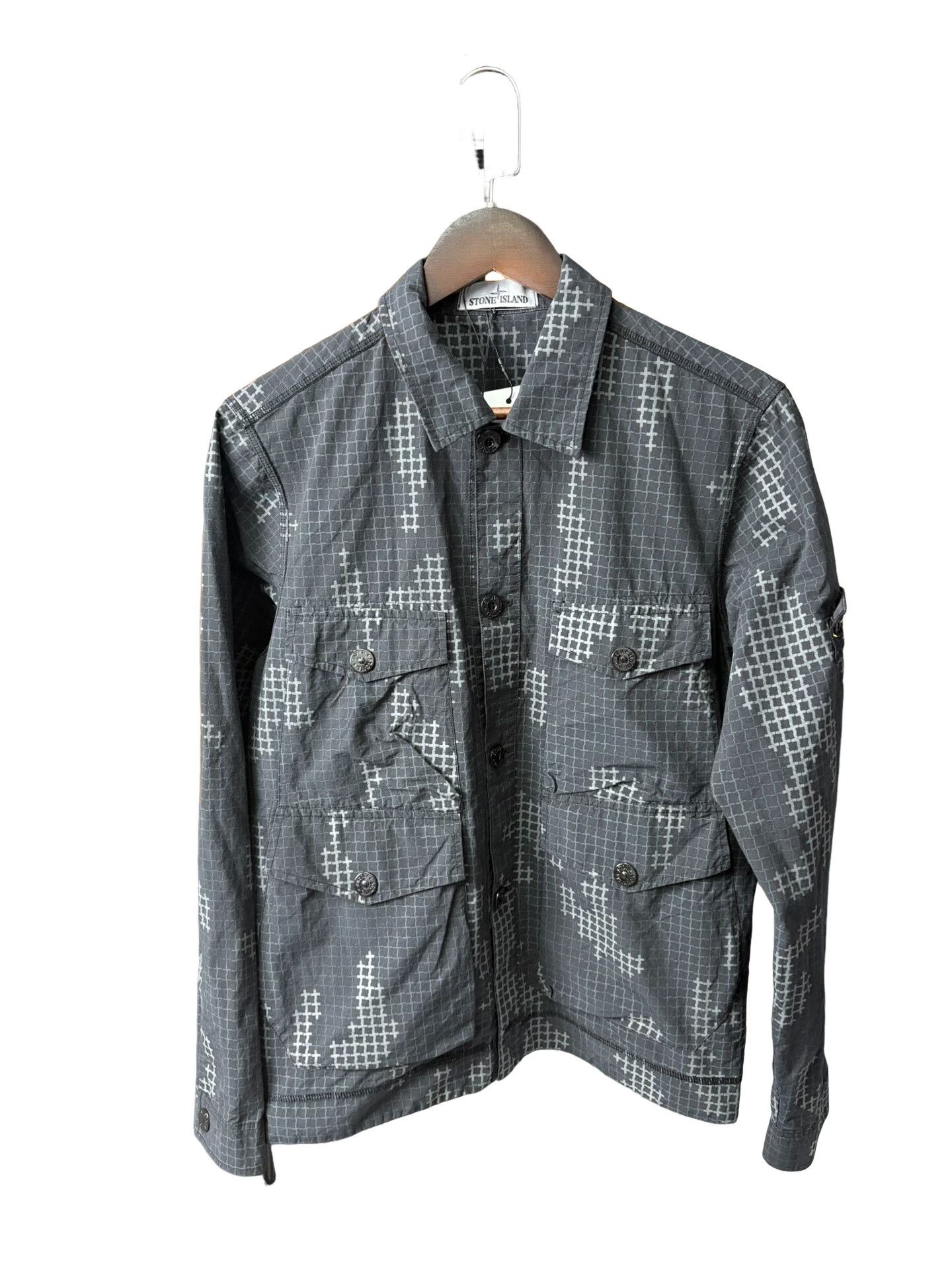 Stone Island Stone Island Grid Print Utility Jacket Size S Size US S / EU 44-46 / 1 - 1 Thumbnail