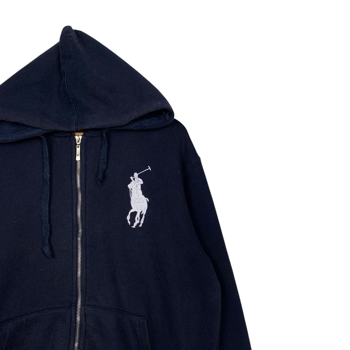 Polo Ralph Lauren 90's POLO RALPH LAUREN Embroidery Big Pony Hoodies #1718-C76 Size US L / EU 52-54 / 3 - 5 Thumbnail