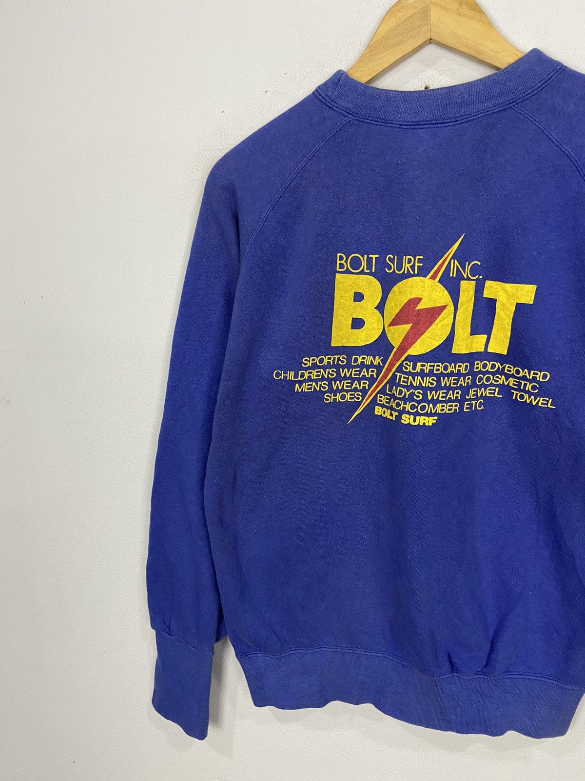 Lightning Bolt × Vintage Rare Design 90s Lightning BoltSurf Pullover Sweatshirt Size US M / EU 48-50 / 2 - 2 Thumbnail