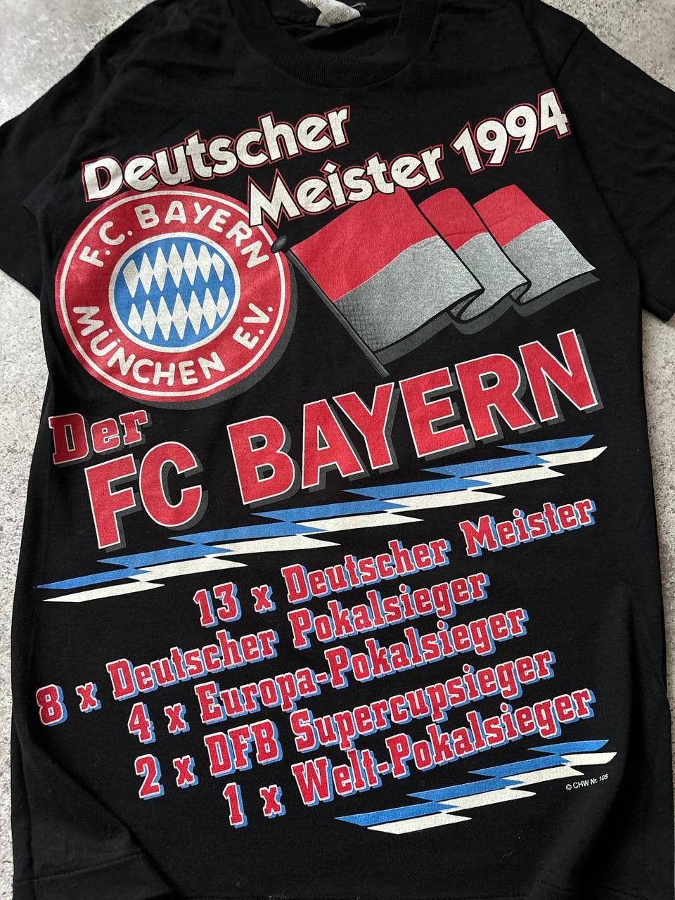 Vintage Rare 1994 Full Print FC BAYERN MUNCHEN Vintage T-Shirt Size US S / EU 44-46 / 1 - 3 Thumbnail