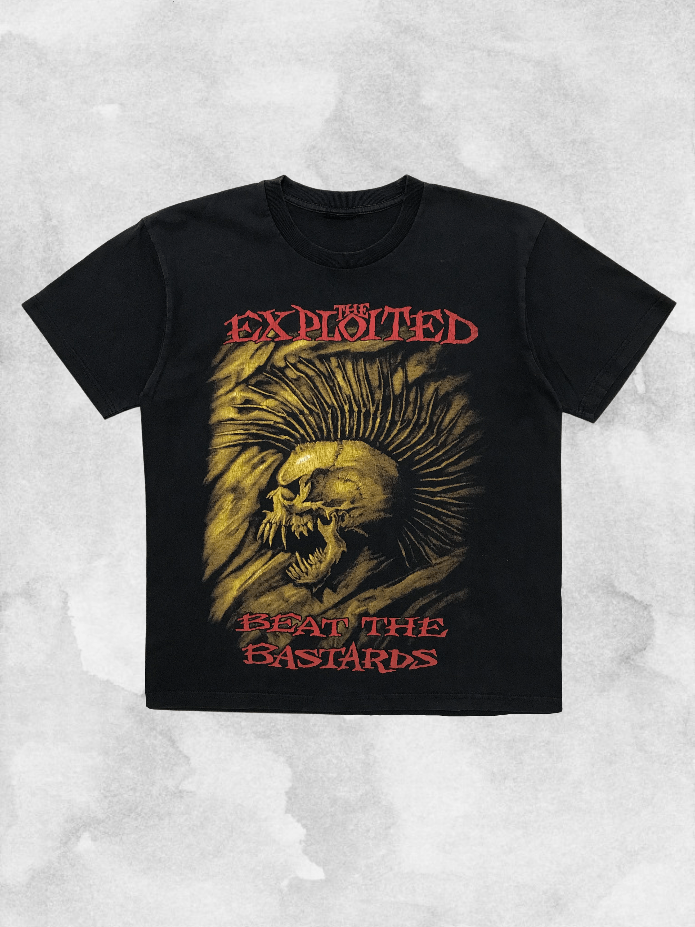 Band Tees THE EXPLOITED Beat the Bastards 1996 T-Shirt Tee Rare Punk Size US M / EU 48-50 / 2 - 1 Thumbnail