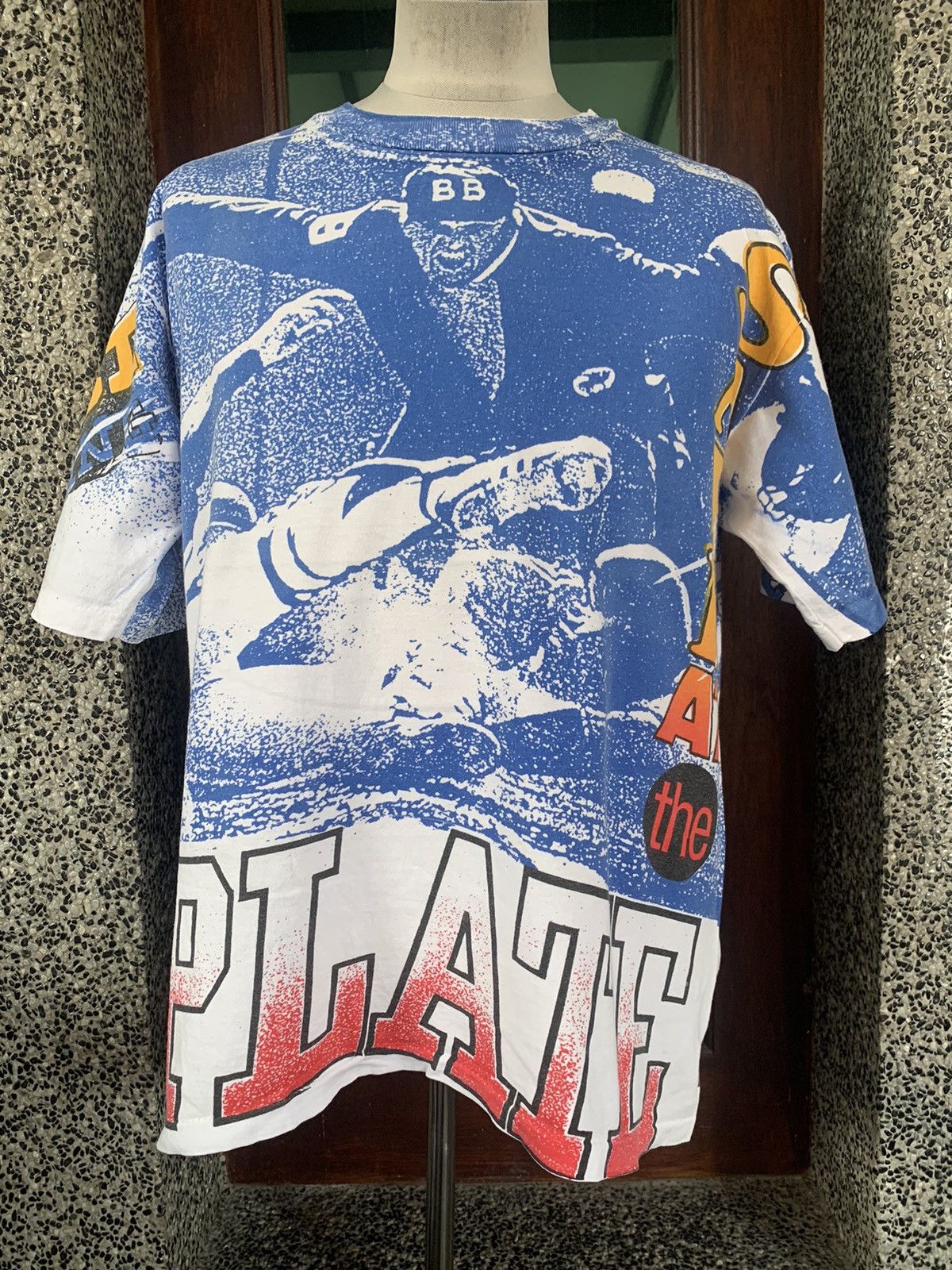 MLB × Vintage Vintage 90s Safe At The Plate RBI King MLB T shirt Size US L / EU 52-54 / 3 - 1 Thumbnail
