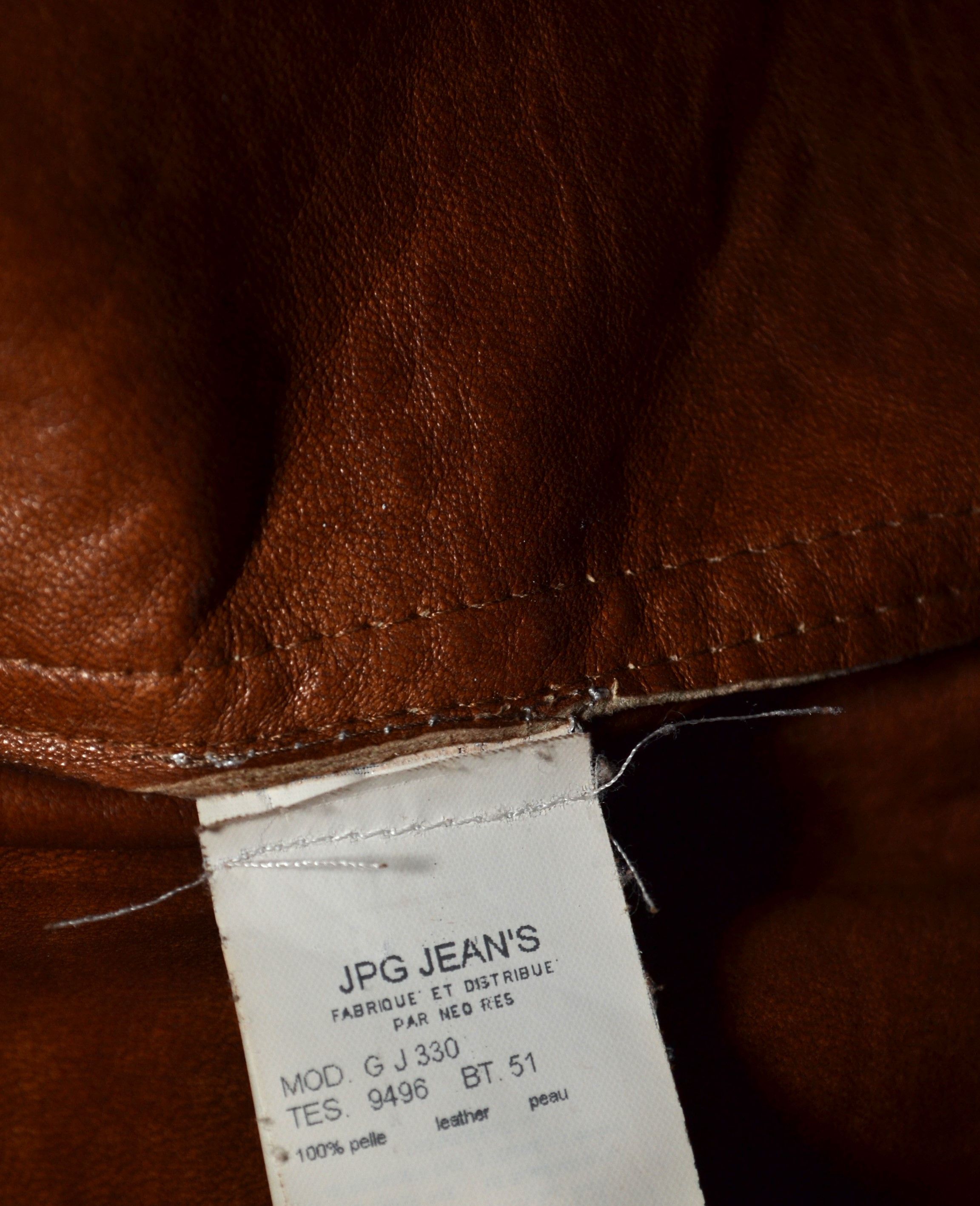 Jean Paul Gaultier Jean Paul Gaultier 1990s Leather Suit Jacket Pants 42 44 Size M / US 6-8 / IT 42-44 - 15 Thumbnail