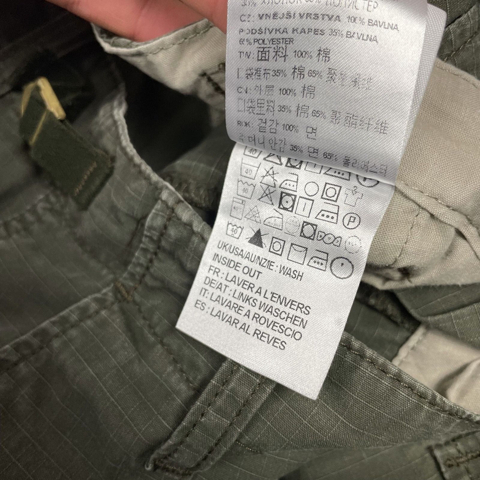Carhartt Carhartt WIP Men's Green Cotton Cargo Aviation Pants 28x34 Size US 28 / EU 44 - 14 Thumbnail