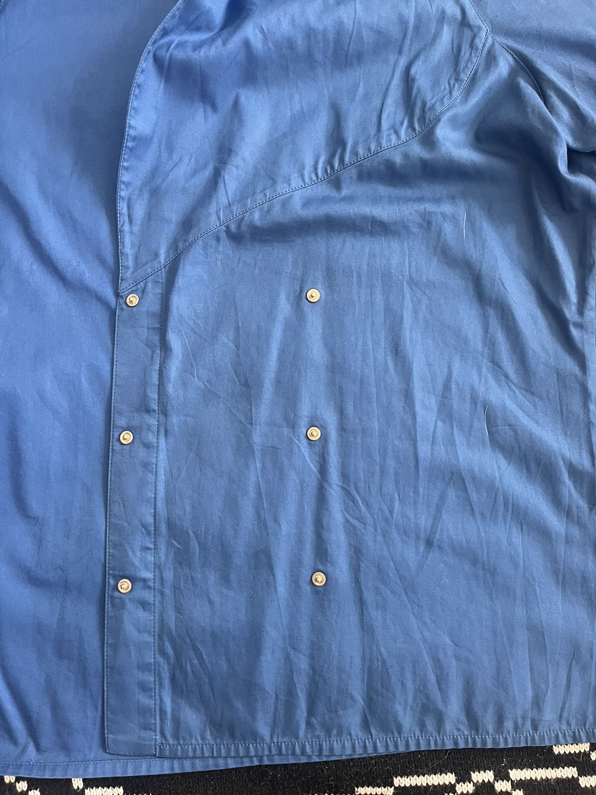 Thierry Mugler × Vintage 90’s Thierry Mugler Paris Edition Blue 6 Buttons Top Size S / US 4 / IT 40 - 4 Thumbnail