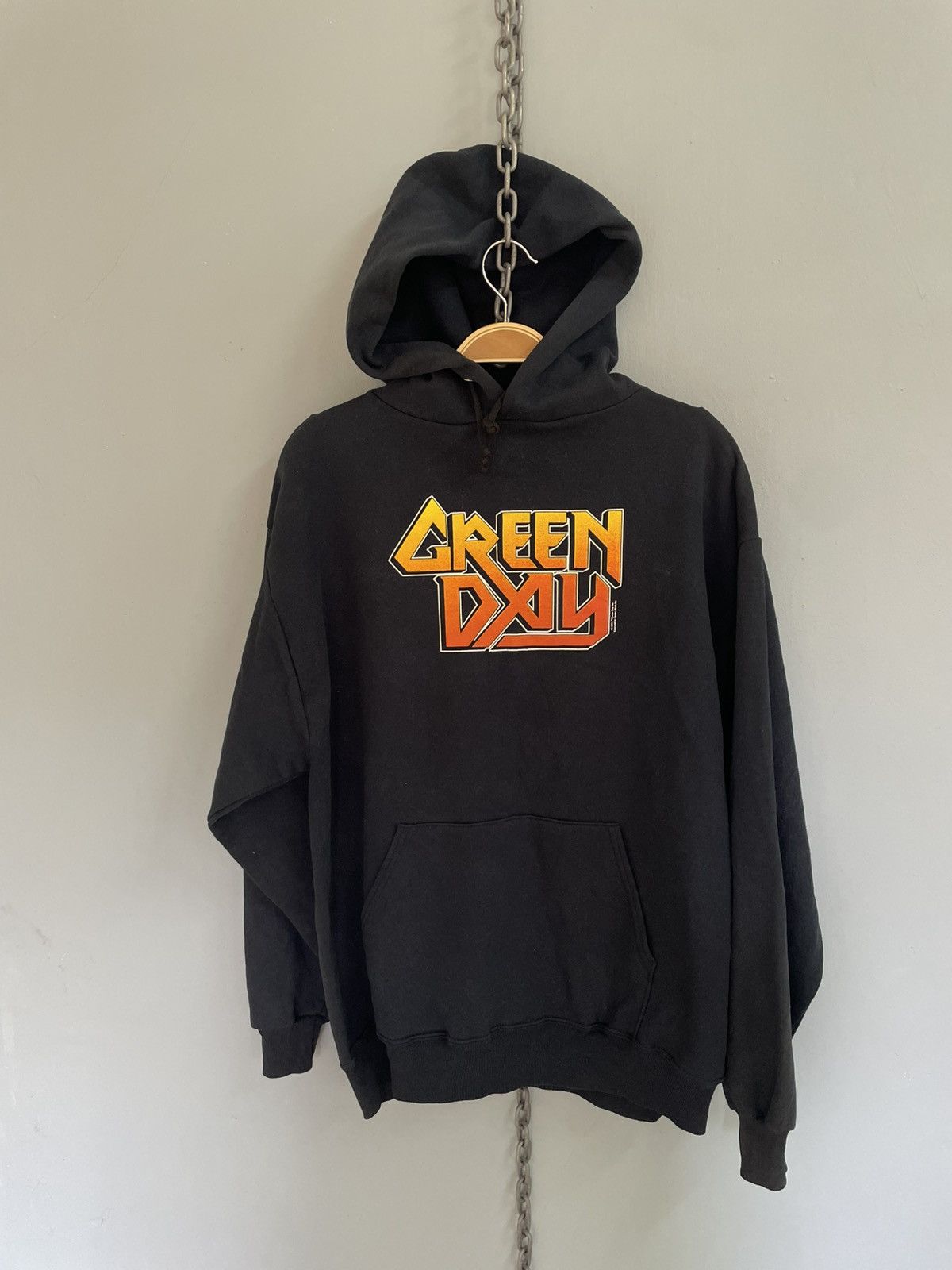 Vintage Y2K Green Day punk rock band hoodie