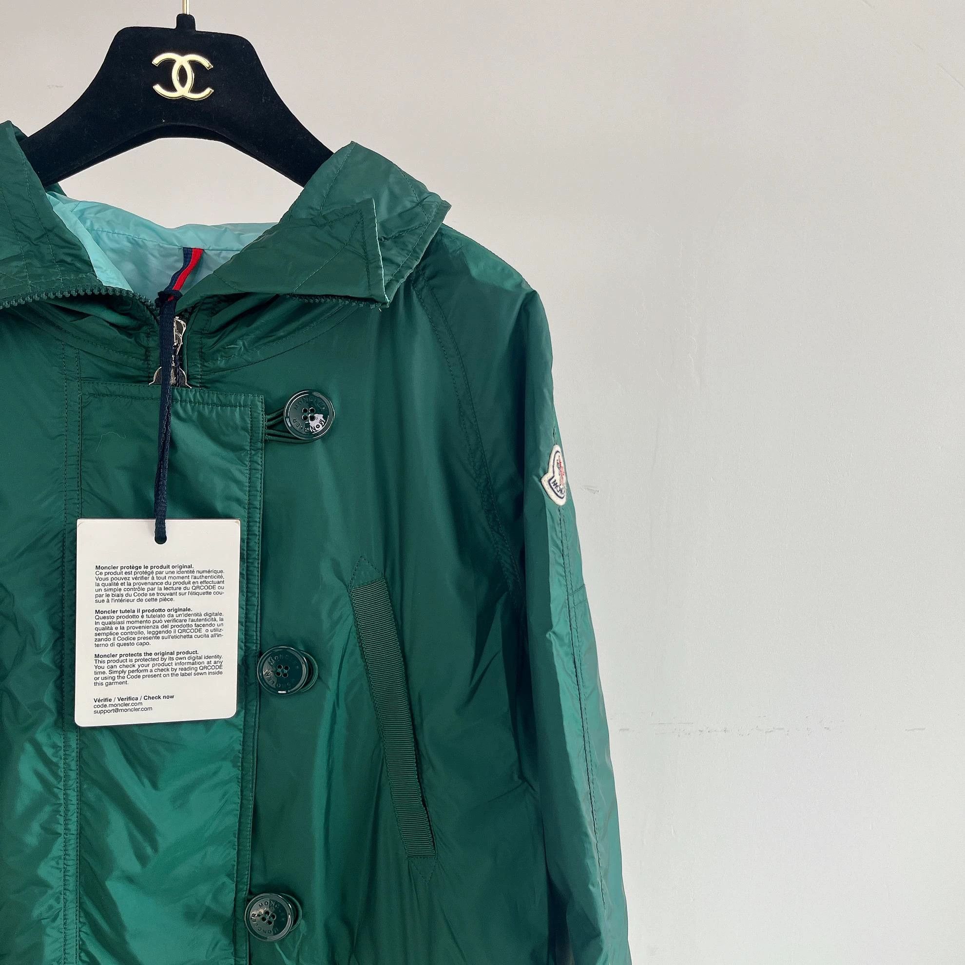 Moncler Moncler Women's Green Jacket 0 Size XS / US 0-2 / IT 36-38 - 4 Thumbnail