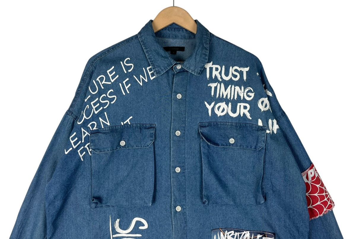 Hysteric Glamour Oversized Bikestar Exploited Underground Button Up Size US XXL / EU 58 / 5 - 3 Thumbnail