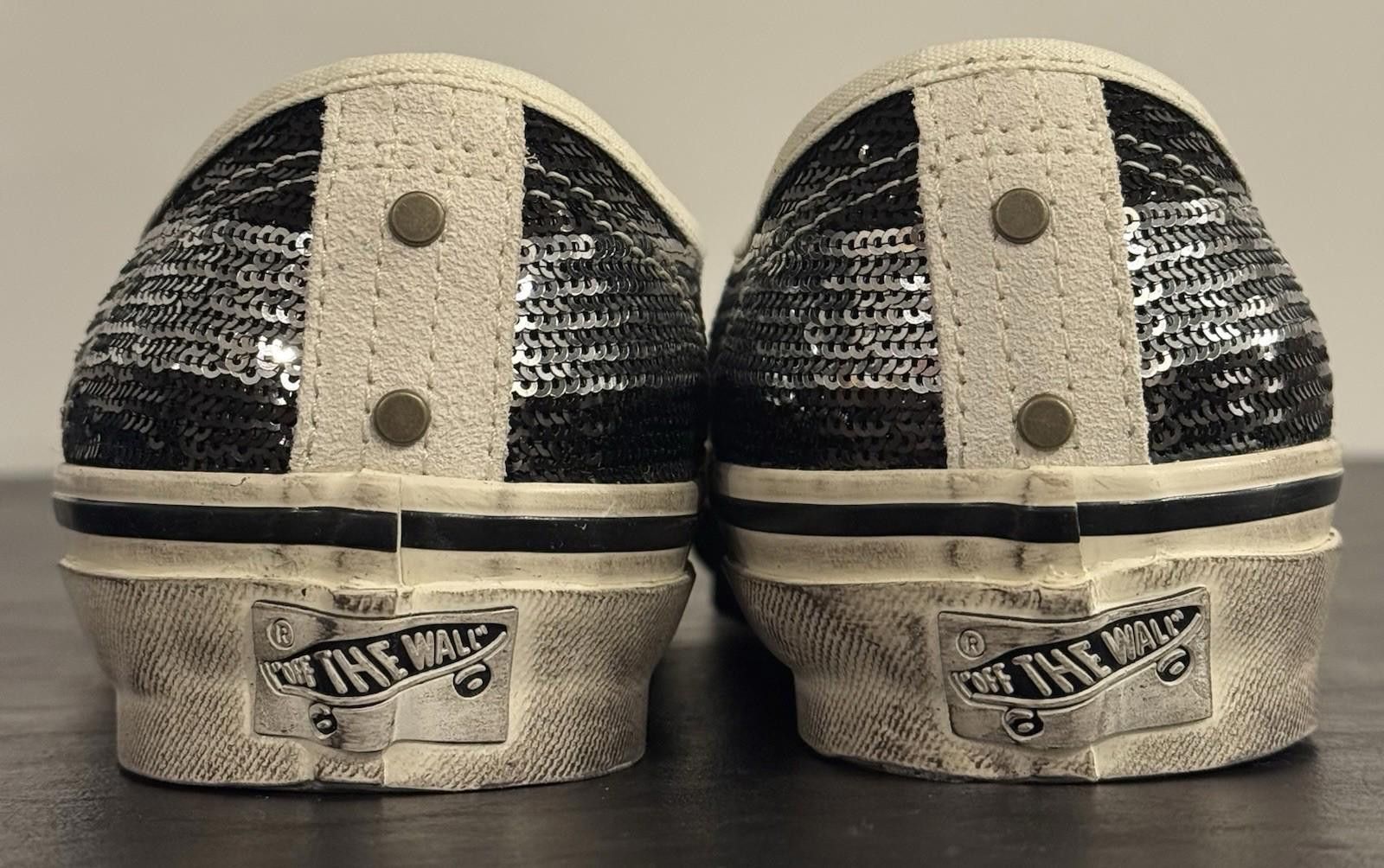 Vans Vans LX Authentic 44 Black/White Sequin Charm Men's US 8 Size US 8 / EU 41 - 5 Thumbnail
