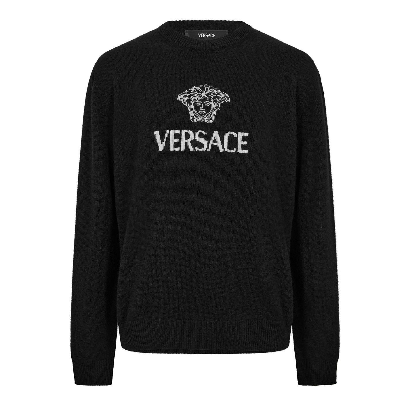 Versace o1g2r1mq0526 Medusa Crew Neck Jumper in Black Size US XL / EU 56 / 4 - 1 Thumbnail