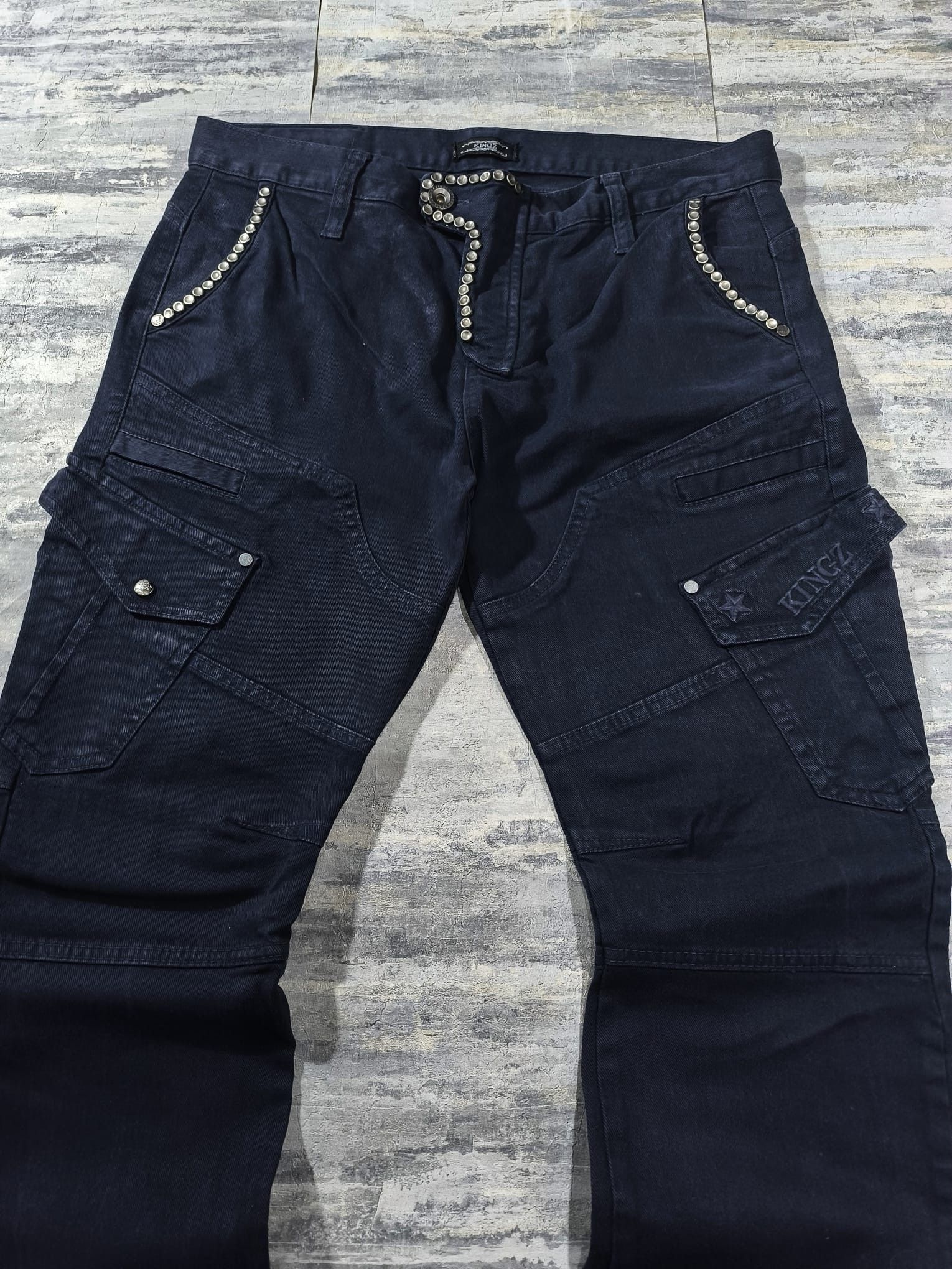 Other Studded Slimfit Hedi Slimane Number Nine Jeans Army Cargo Size US 34 / EU 50 - 3 Thumbnail