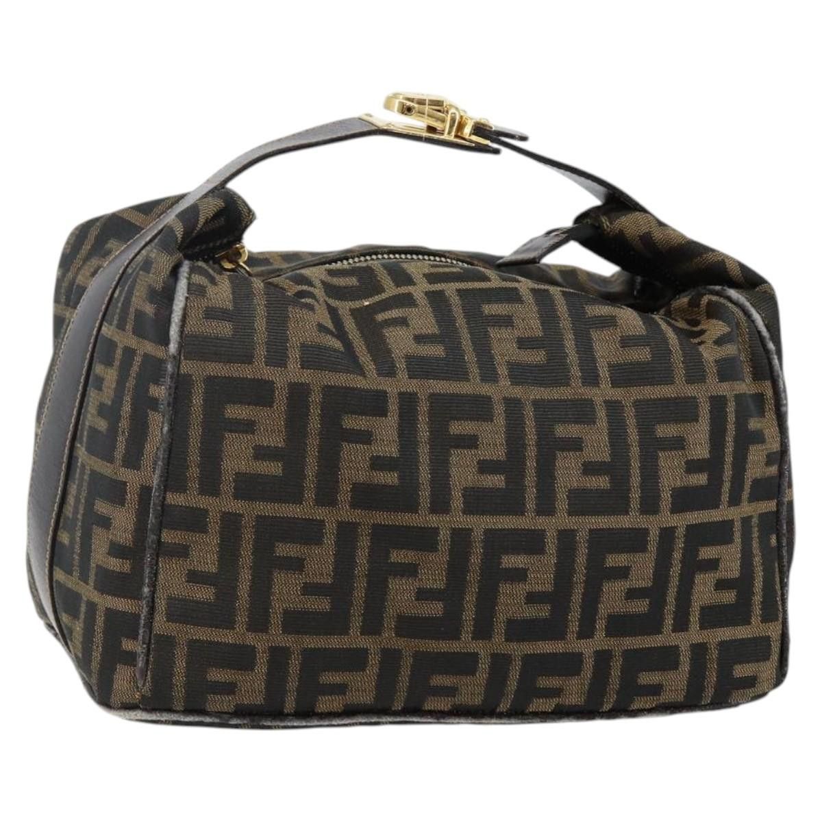 Fendi FENDI Zucca Canvas Hand Bag Black Brown Size ONE SIZE - 1 Thumbnail