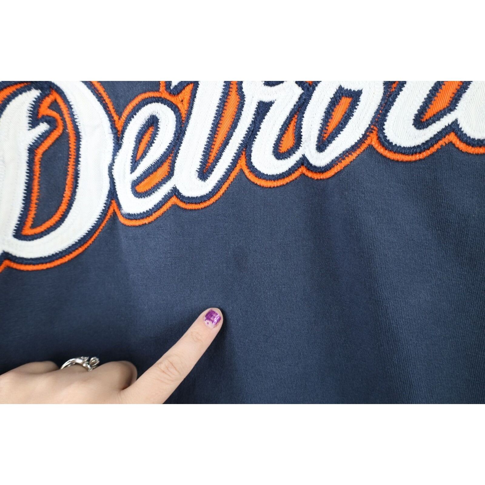 Vintage MLB Faded Heavyweight Detroit Tigers Baseball Hoodie Size US L / EU 52-54 / 3 - 8 Thumbnail