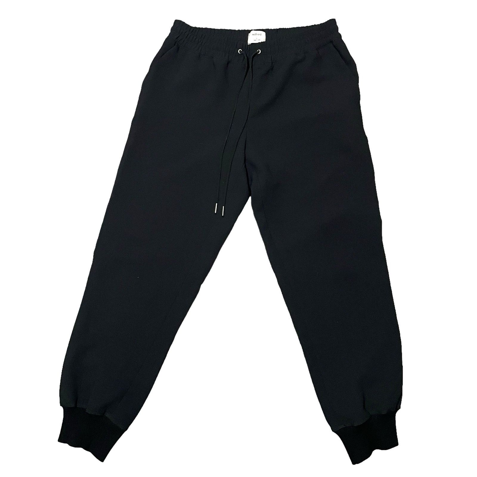Aritzia Aritzia Wilfred Buffon Pant Drawstring Joggers Black Small Size 30" / US 8 / IT 44 - 1 Thumbnail