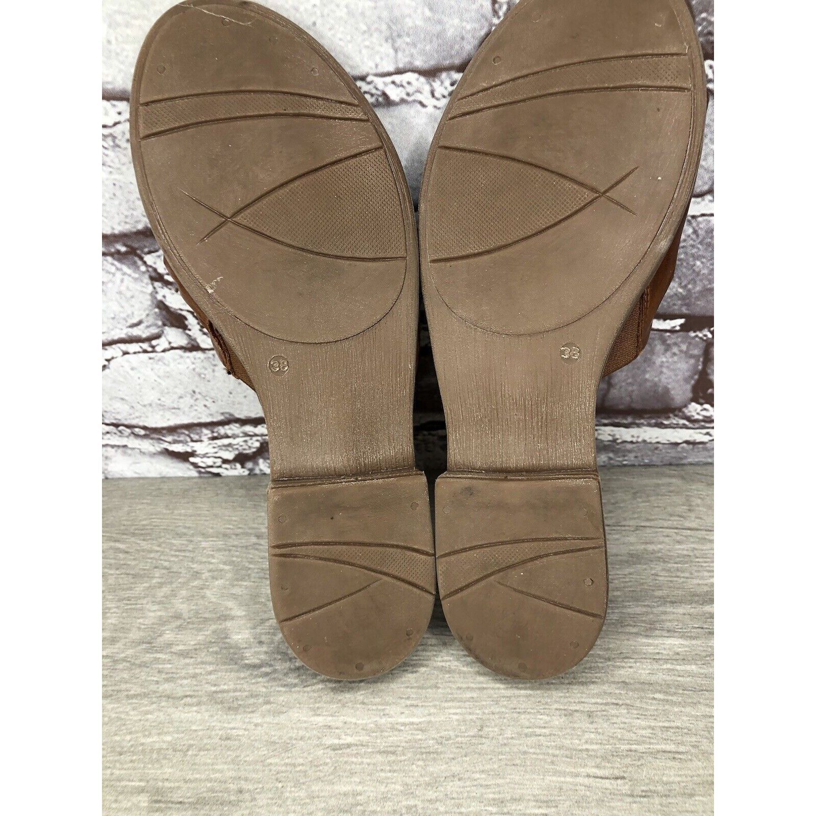 Other Miz Mooz Daisey Brown Leather Ruched Slides Heel Sandals Wom Size US 7.5 / IT 37.5 - 12 Thumbnail