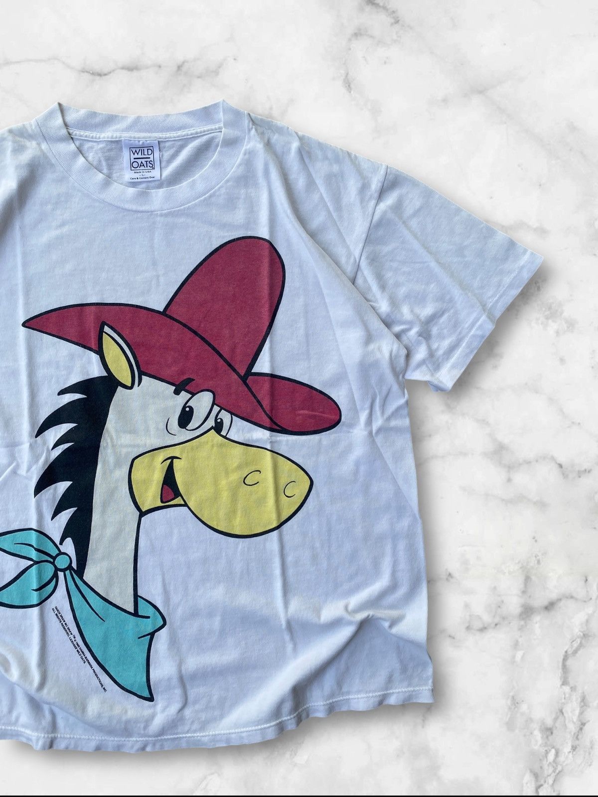 Cartoon Network Vintage 1993 Quick Draw McGraw Tee Hanna Barbera Cartoon Size US L / EU 52-54 / 3 - 2 Thumbnail