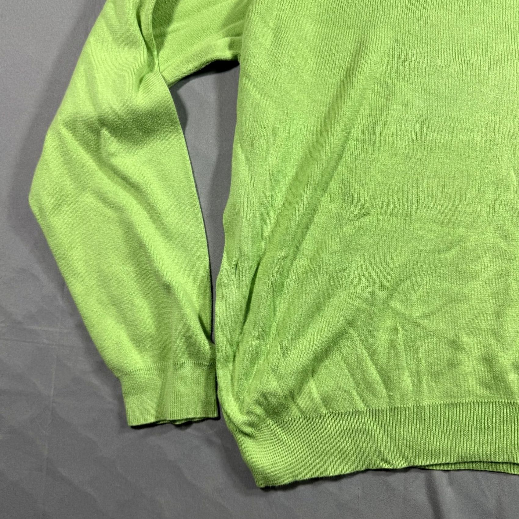 Polo Ralph Lauren VINTAGE Polo Ralph Lauren Sweater Mens XL Green V-Neck 100% Pima Cotton Pullover Knit Size US XL / EU 56 / 4 - 4 Thumbnail