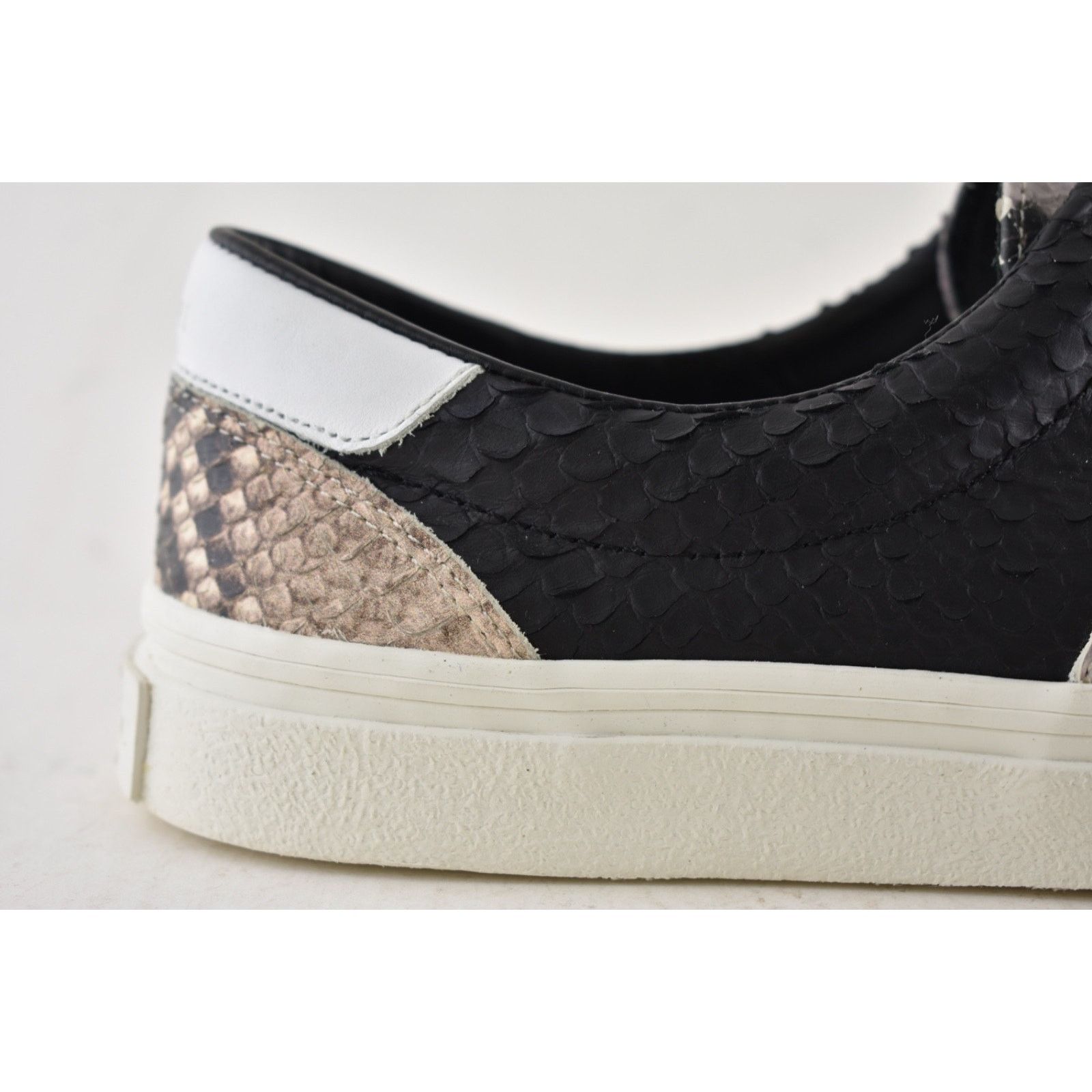 Amiri Amiri Mens Black Grey Python Snakeskin Lace Up Low Top 44 11 Size US 11 / EU 44 - 5 Thumbnail