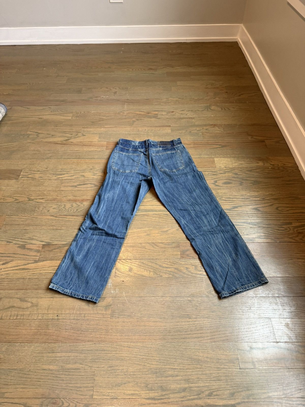 Our Legacy Our Legacy Blue Print Denim Pants Size US 31 - 2 Thumbnail
