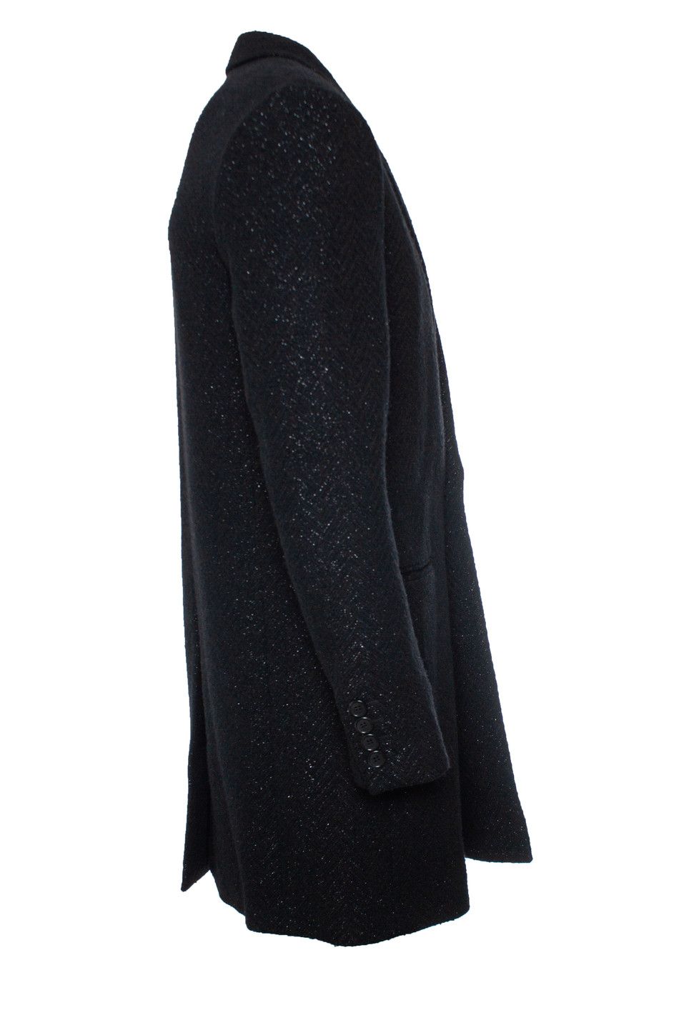 Saint Laurent Paris Saint Laurent, Wool coat with lurex 2018 Size US L / EU 52-54 / 3 - 3 Thumbnail
