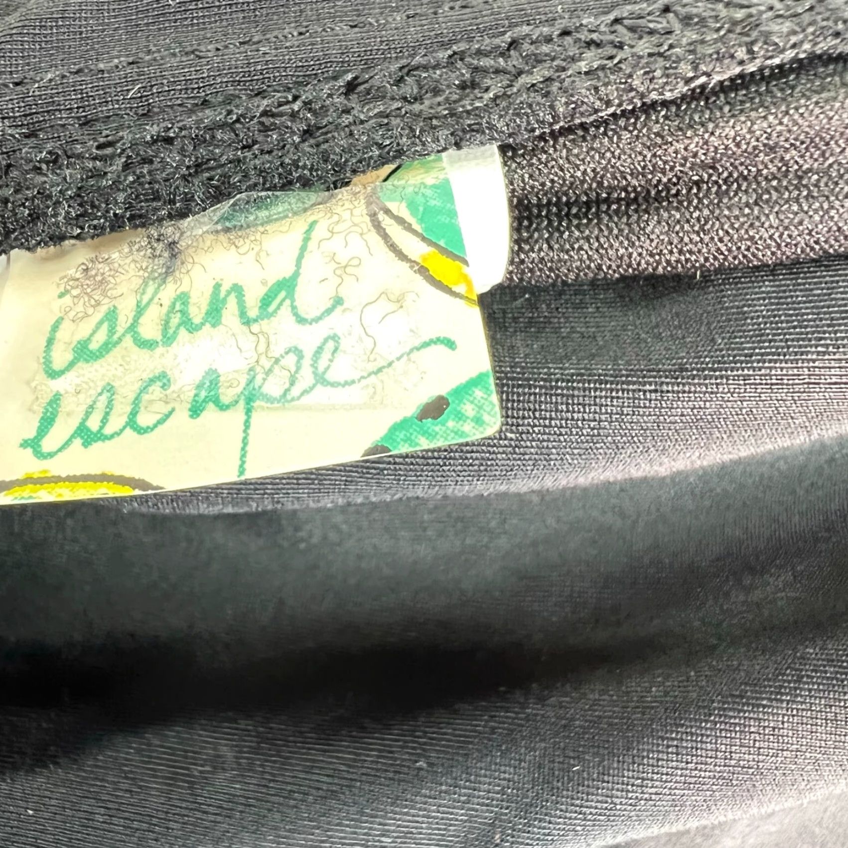 Vintage VINTAGE: no (not vintage) — Island Escape Ruffled Skirt Black Bikini Bottom Womens Size 16 Swimwear Size 38" / US 16 / IT 52 - 2 Thumbnail