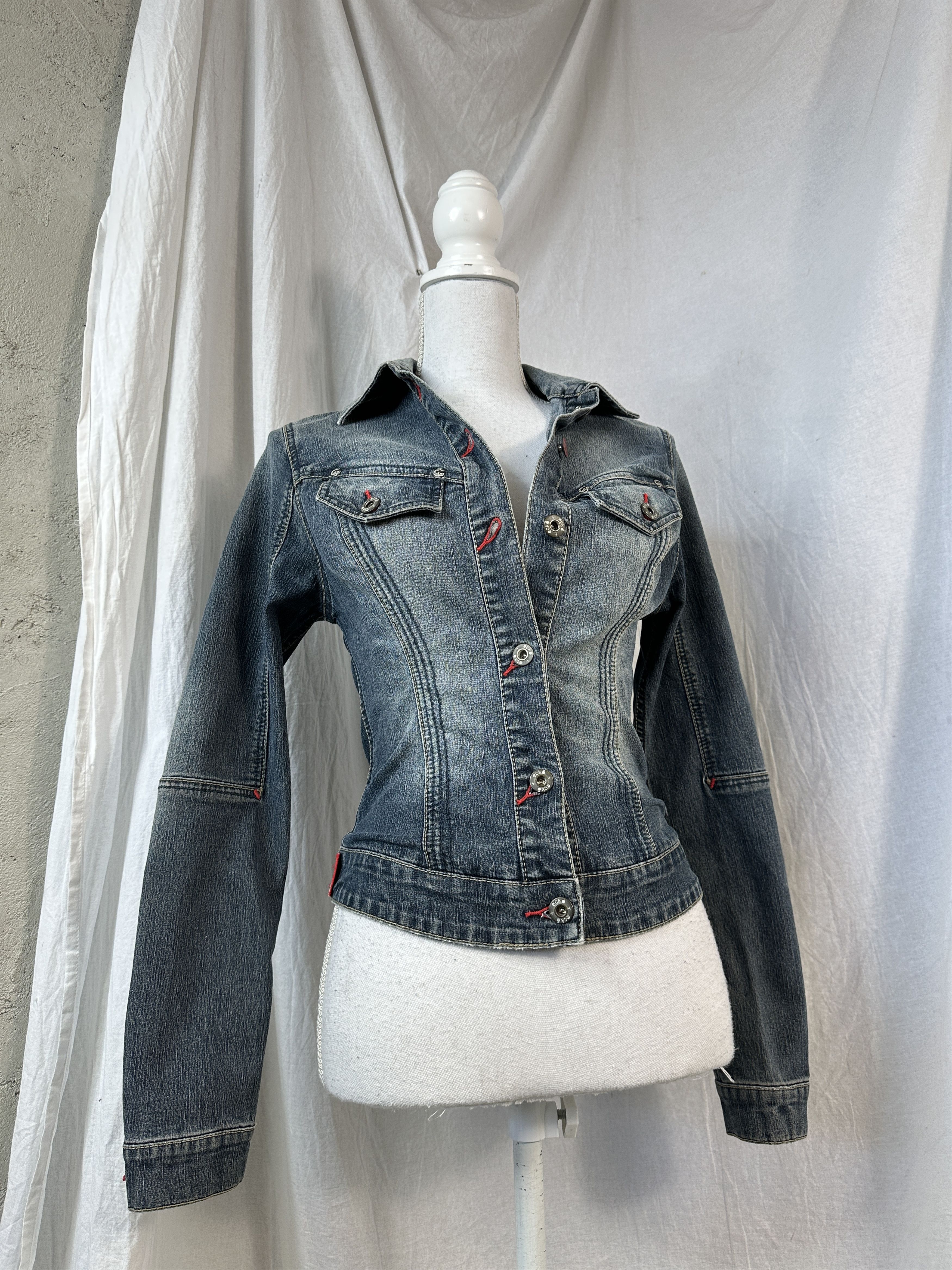 Ecko Unltd. × Vintage Vintage Ecko Unltd Fitted Jeans Jacket Size M / US 6-8 / IT 42-44 - 6 Thumbnail